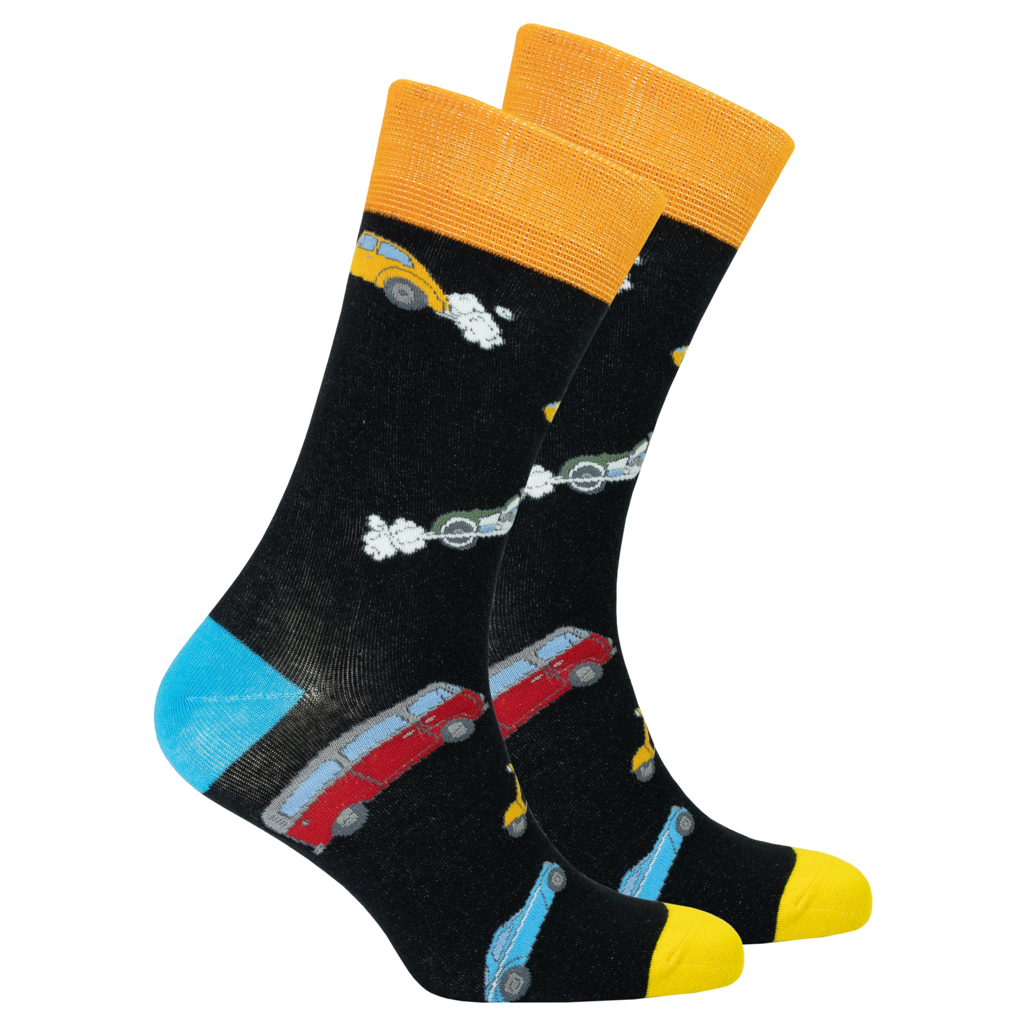 Men's Comic Cars Socks black