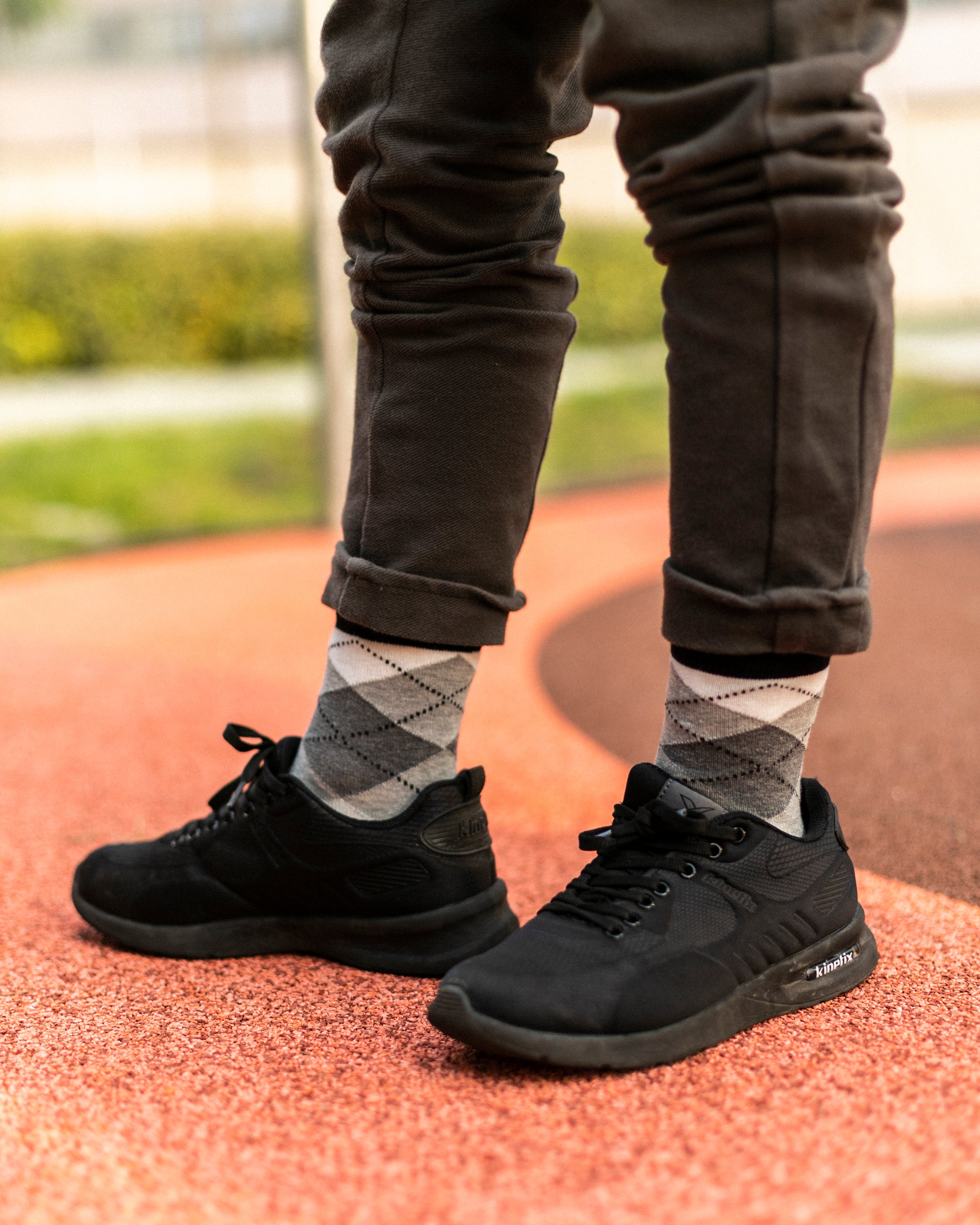 Kids Cloud Argyle Socks