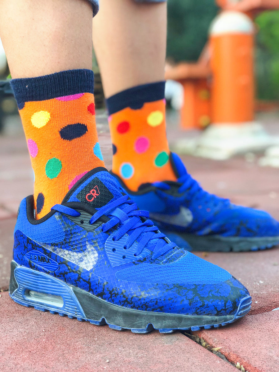 Kids Mandarin Dot Socks