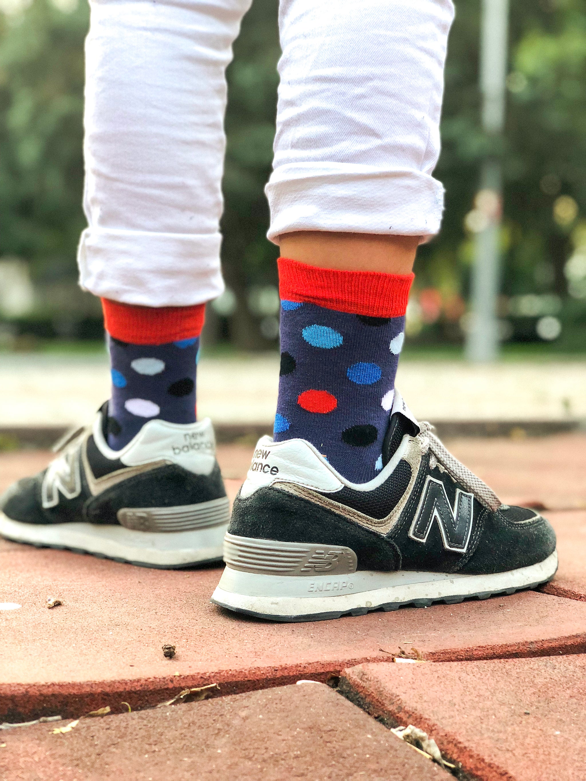 Kids Red Admiral Dot Socks