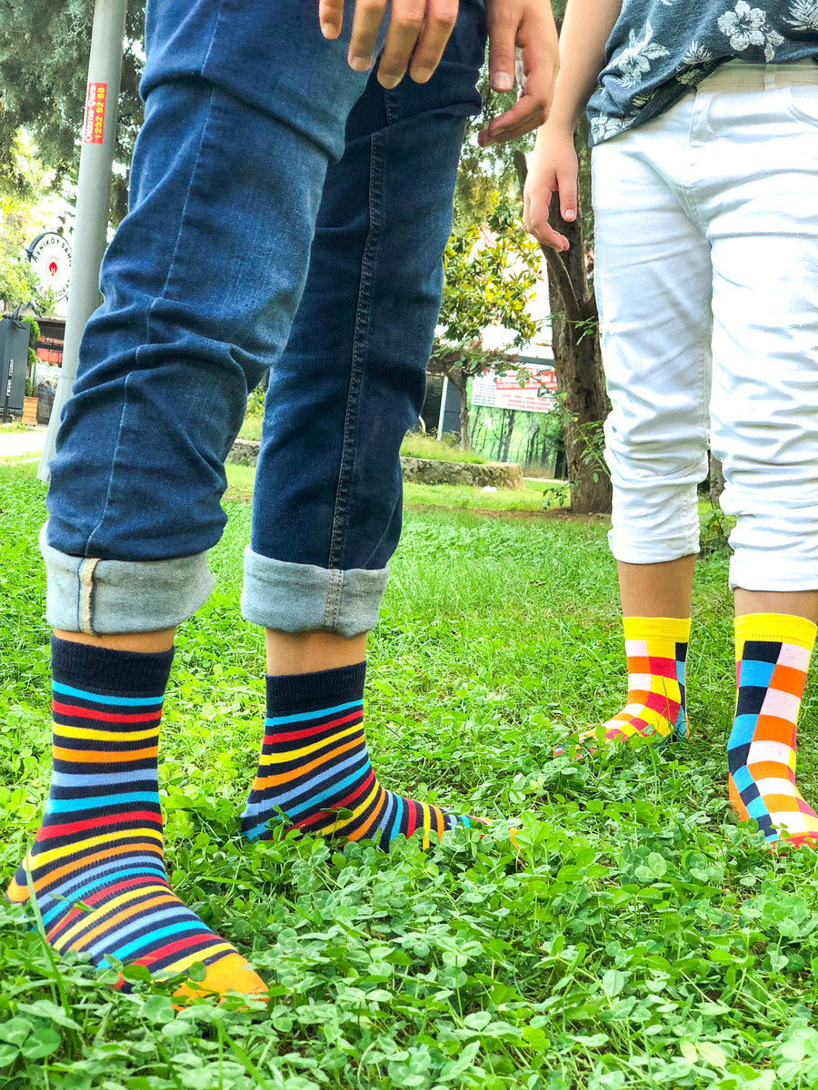 Kids Canary Square Socks