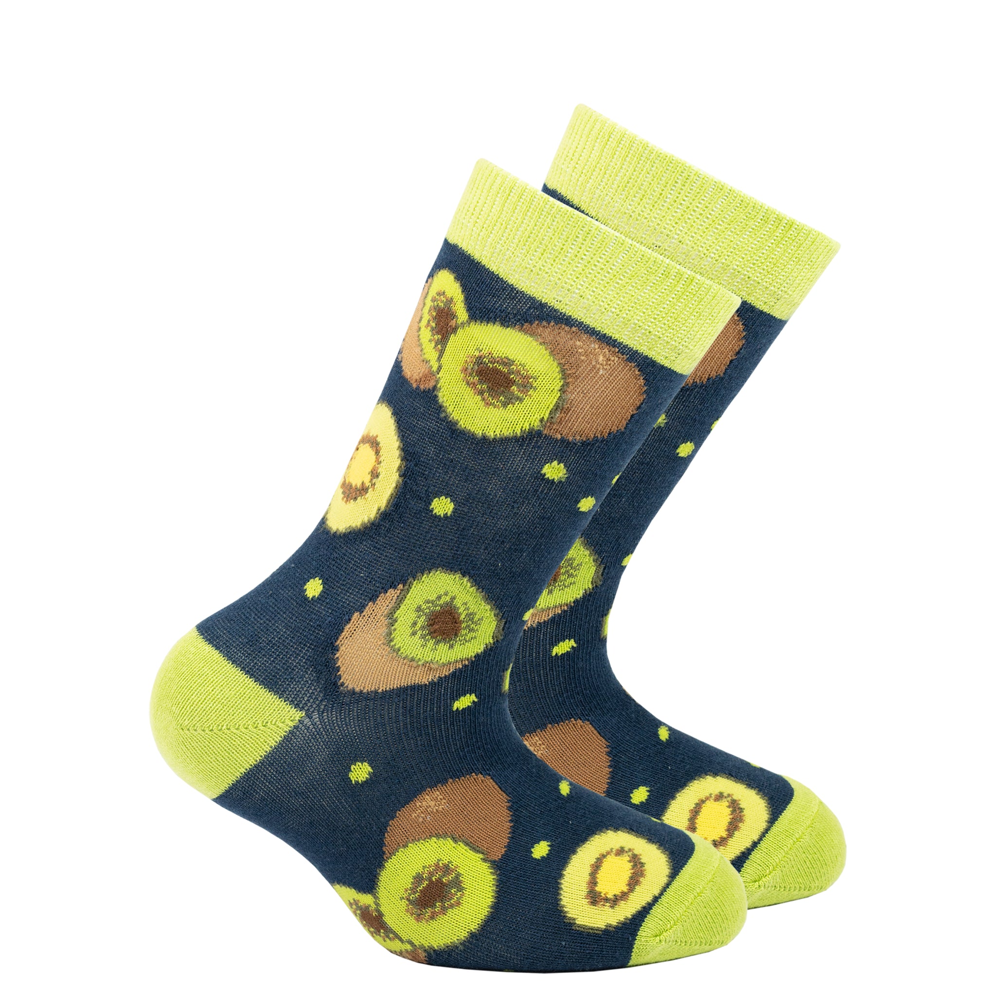 Kids Kiwi Socks yellow and green