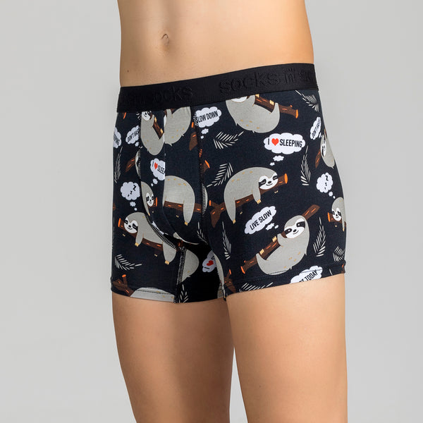 Men s Lazy Sloth Boxer Brief Socks n Socks