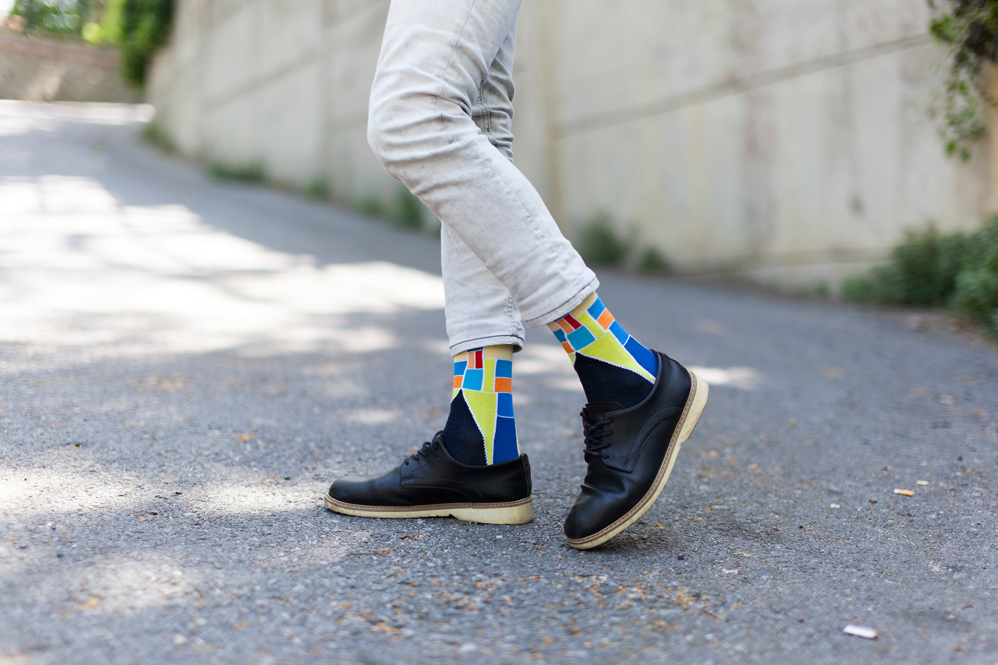 Men's Apricot Cube Socks