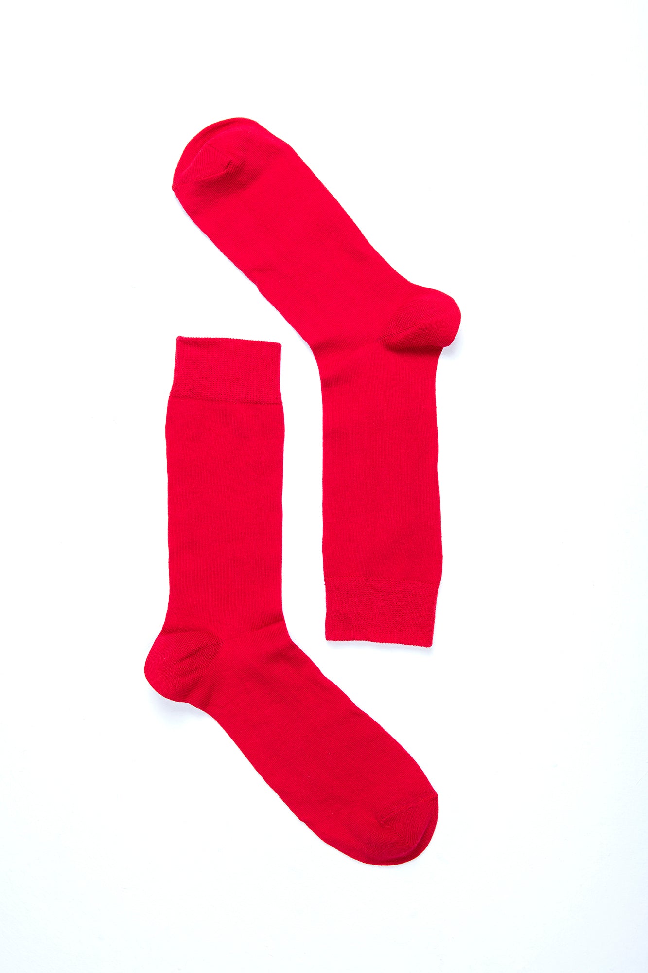 Men's Solid Red Socks