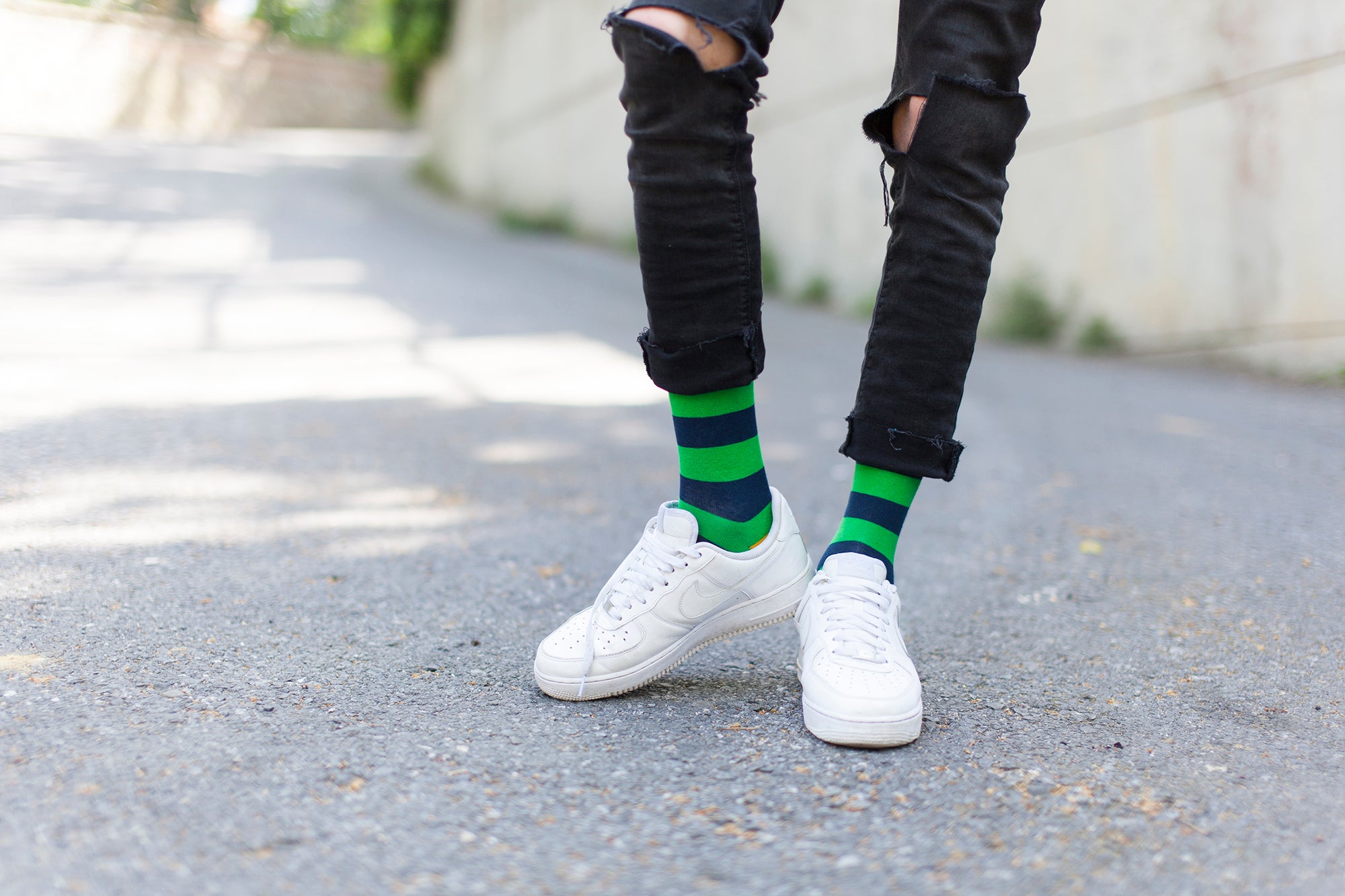 Men's Carrot Leaf Stripe Socks