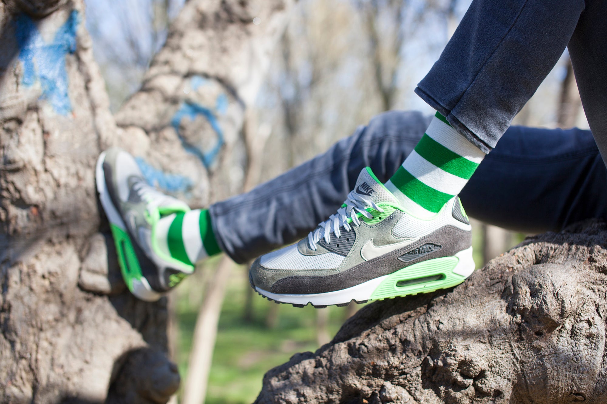 Men's Green Rugby Socks