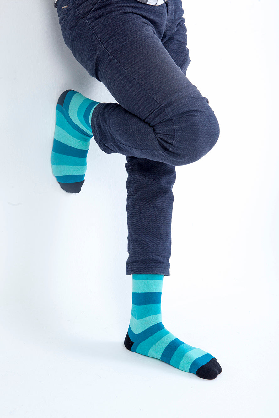Men's Faded Stripes Socks