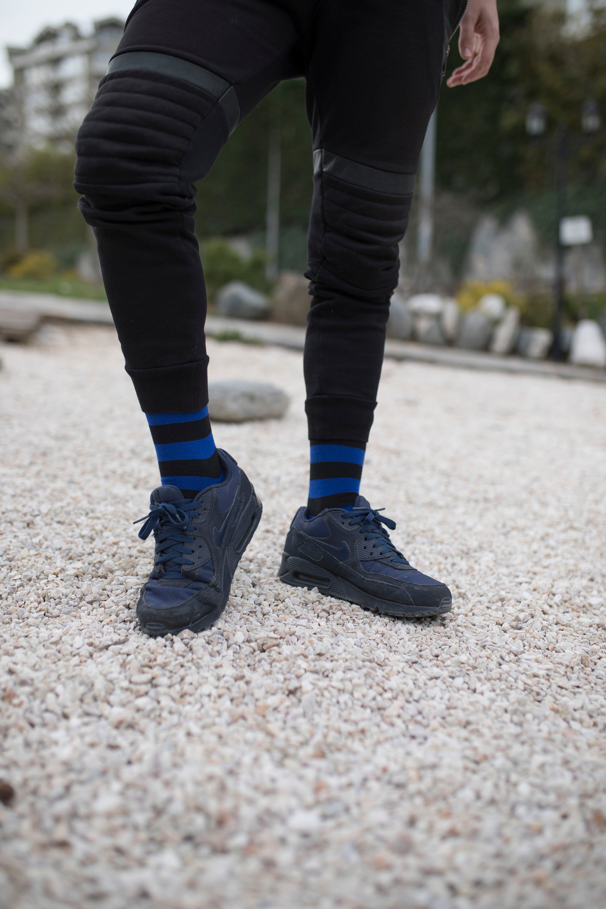 Men's Admiral Green Stripe Socks