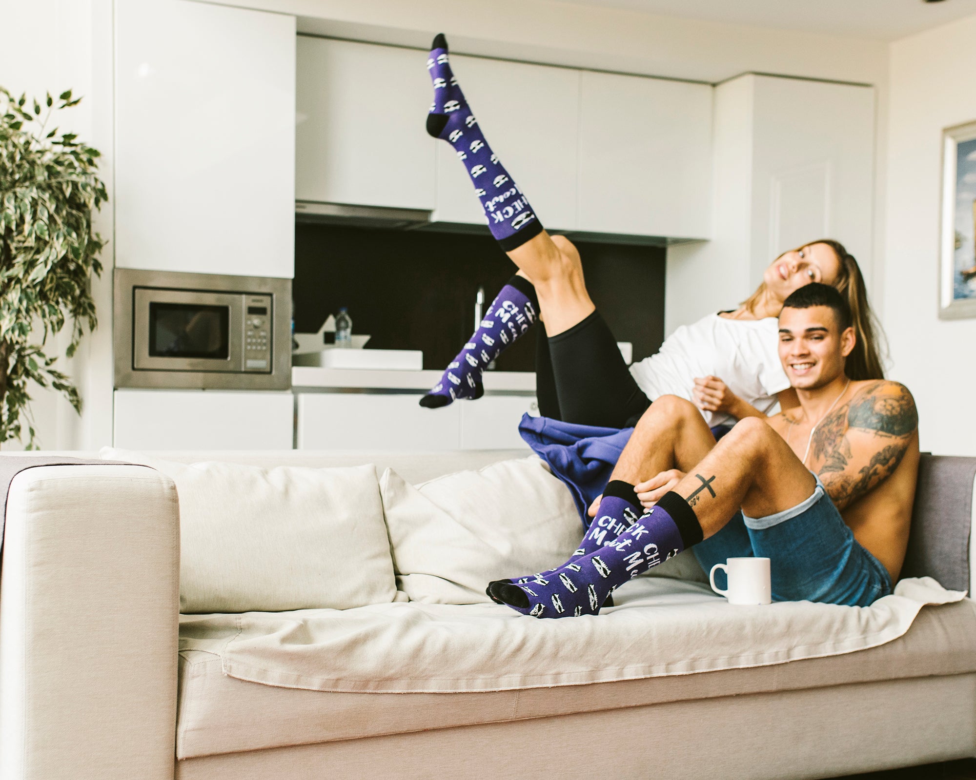 Women's Cute Puns Knee High Socks Set