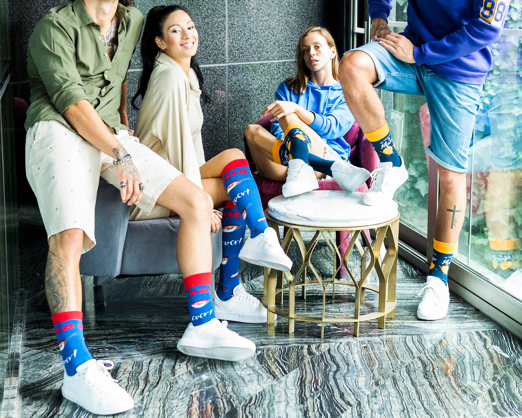 Women's Takes Two To Mango Knee High Socks