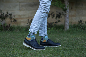 Men's Colorful Fun Dress Crew Socks