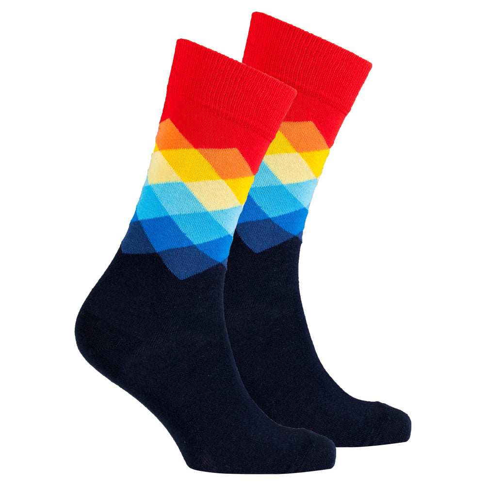 Men's Flame Sky Diamond Socks - Socks n Socks