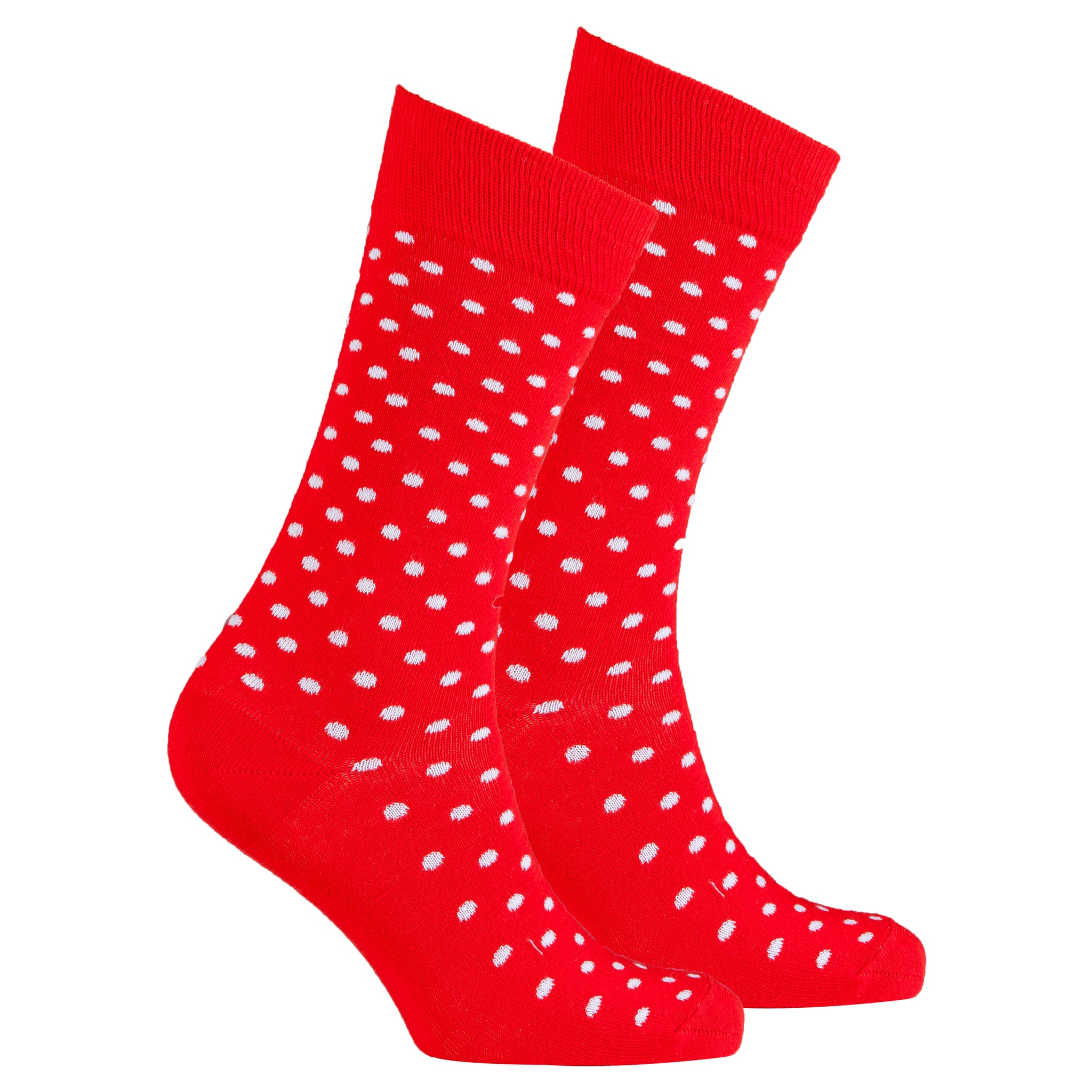 Men's Solid Red Dot Socks