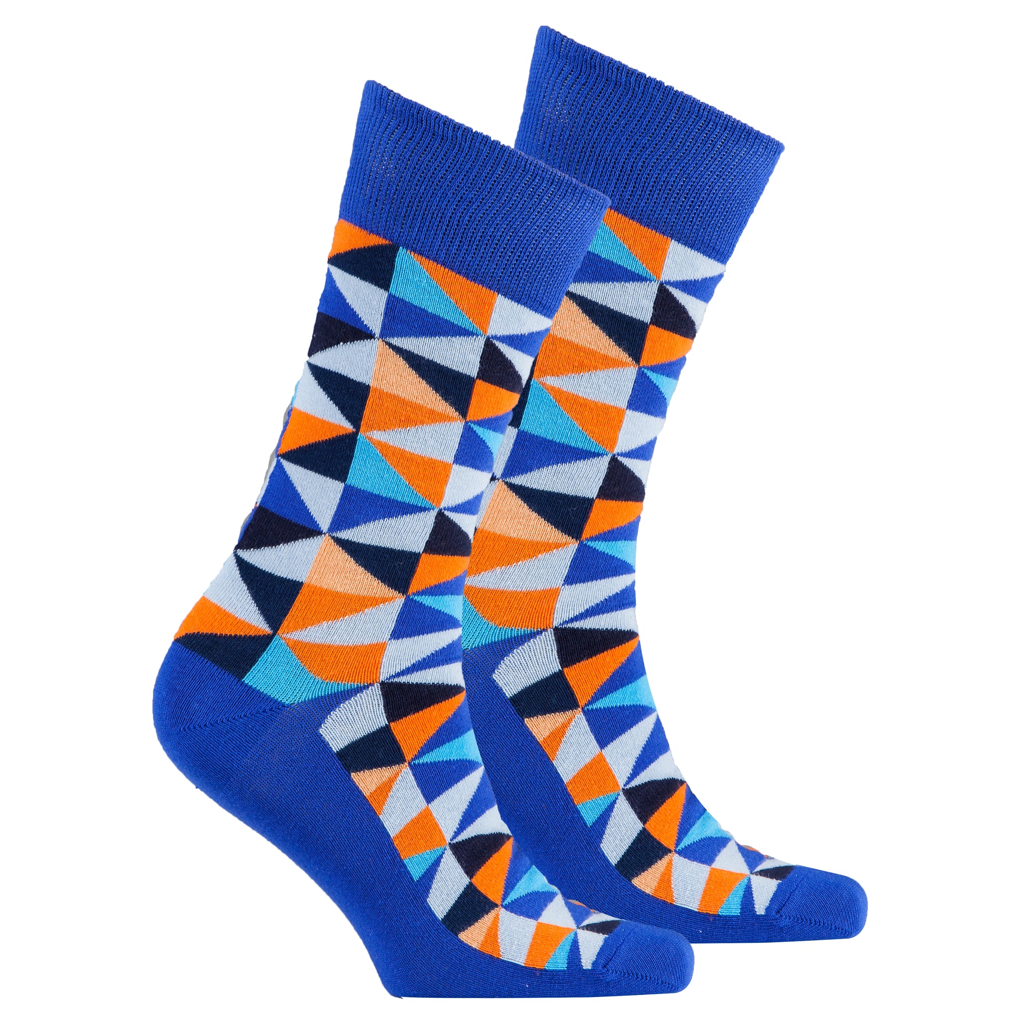 Men's Blue Triangle Socks