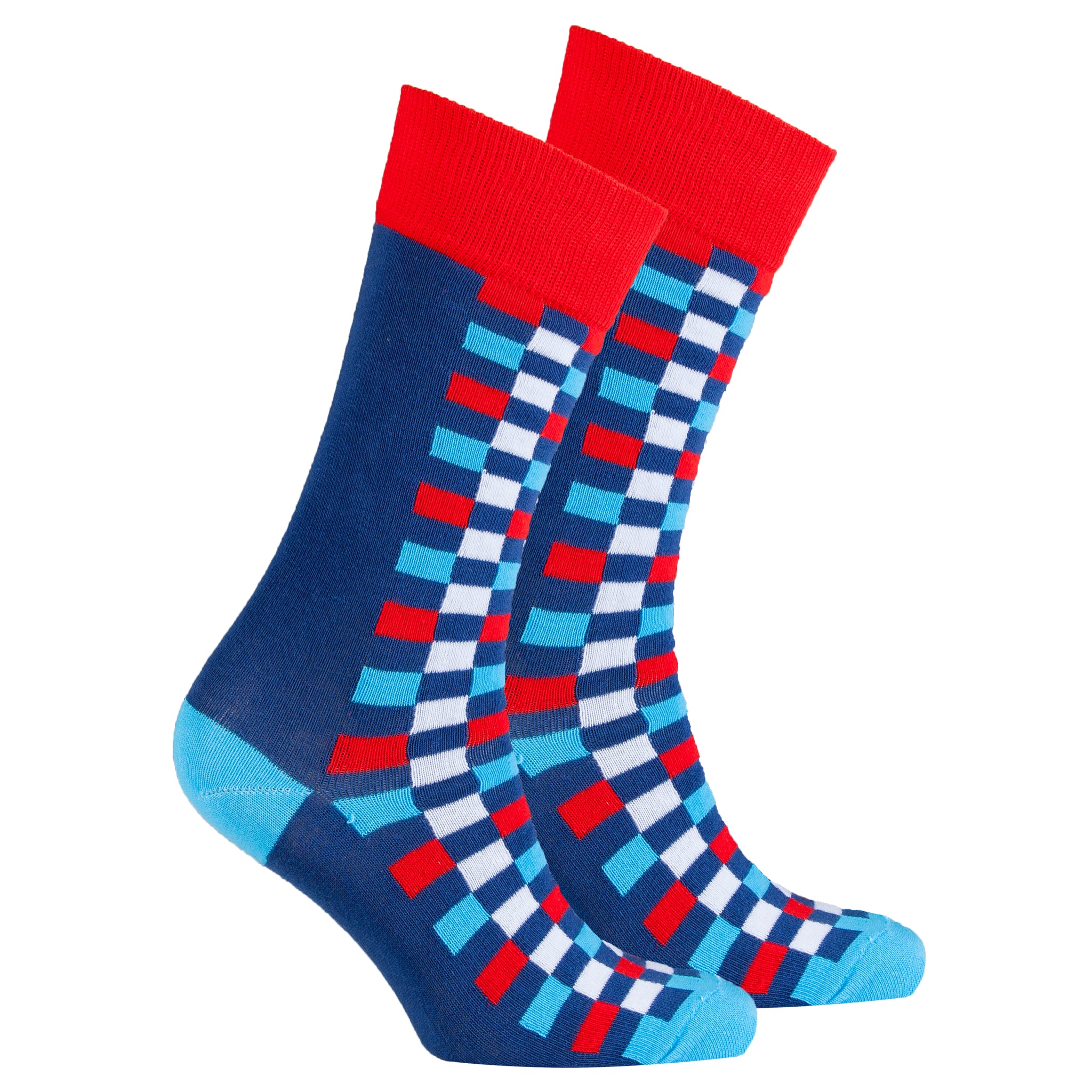 Men's Indigo Square Socks