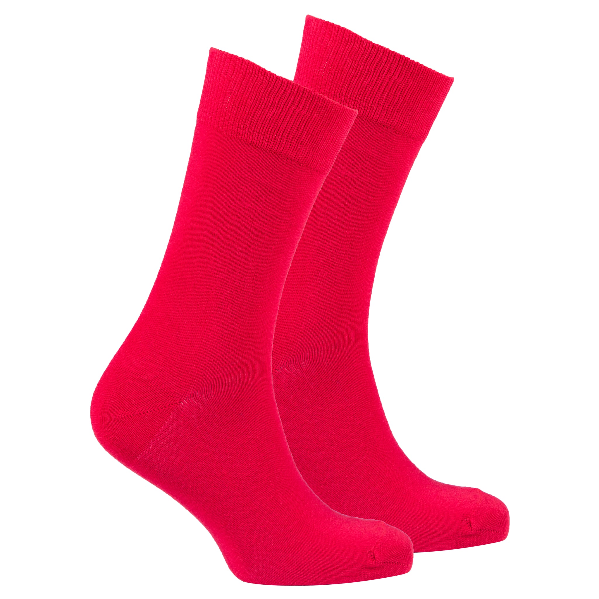 Men's Solid Red Socks