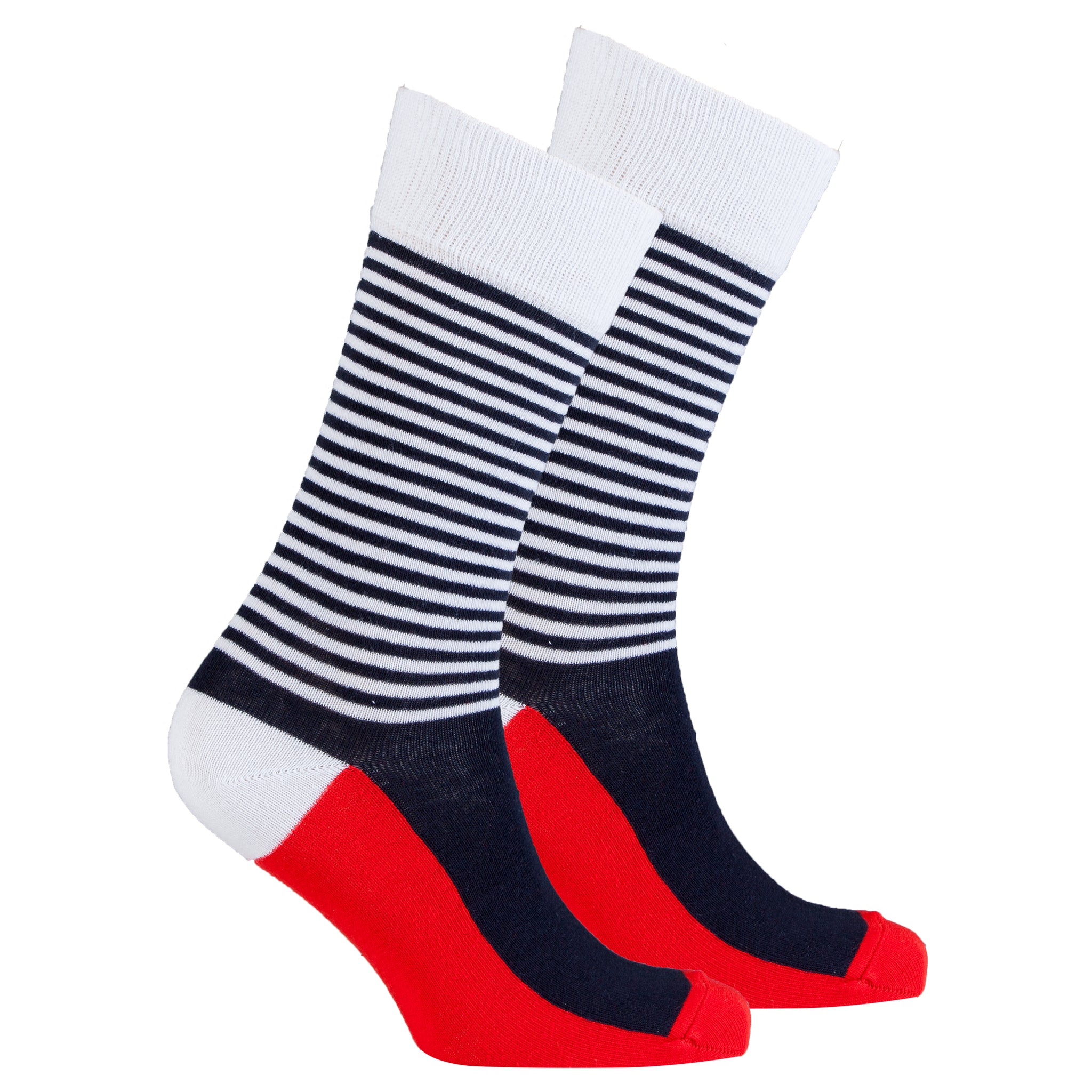 Men's Black-Red Stripe Socks