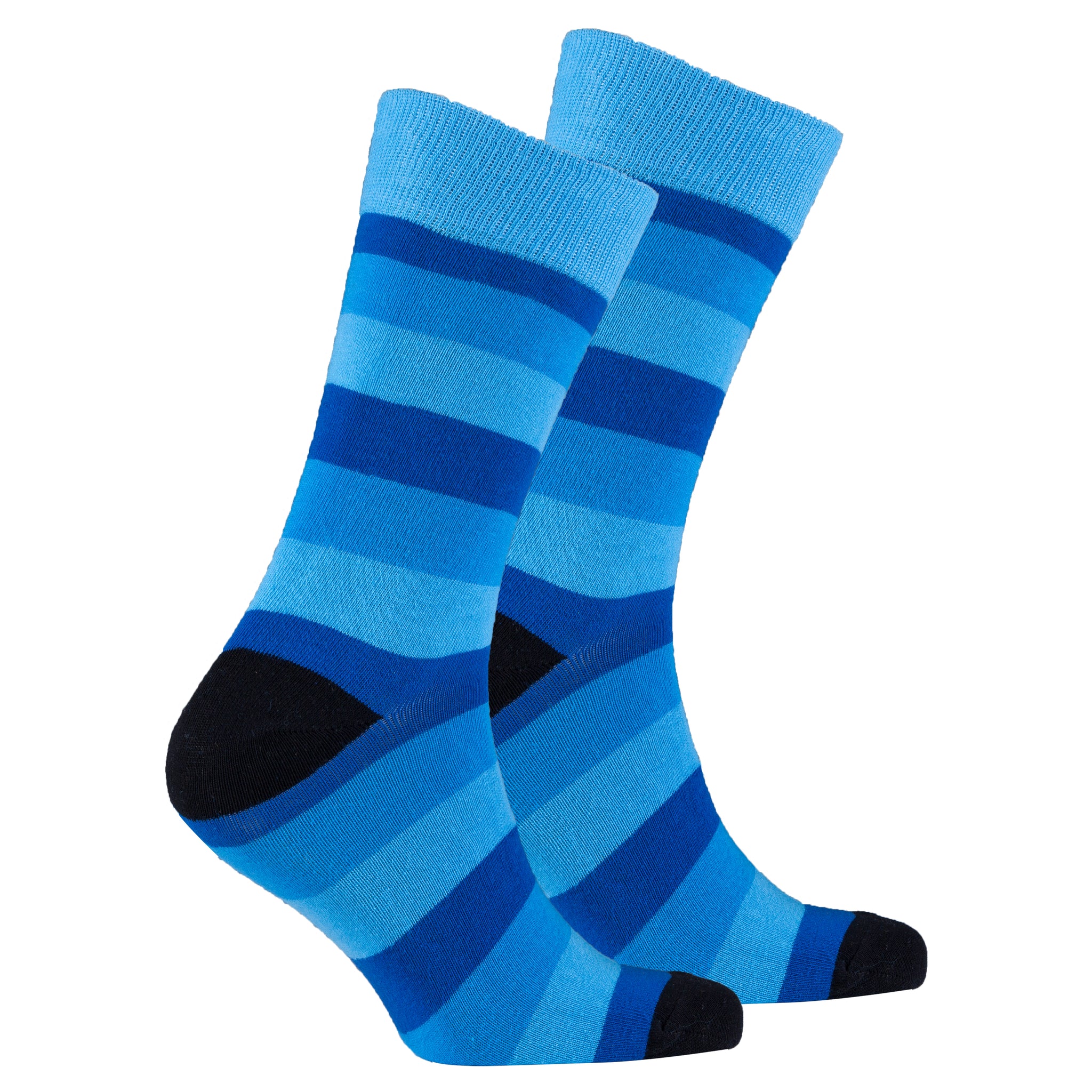 Men's Faded Blue Stripe Socks