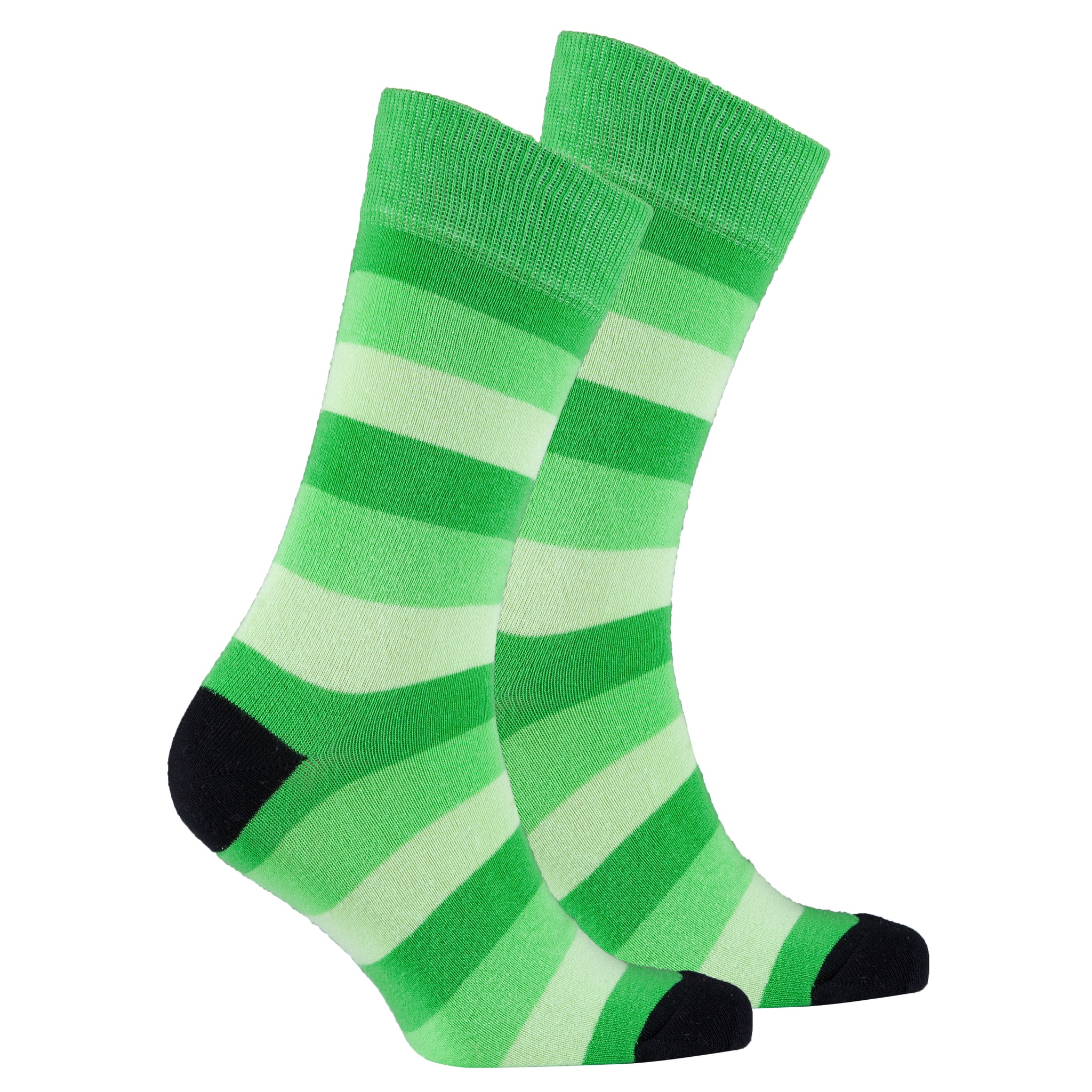 Men's Faded Lime Stripe Socks