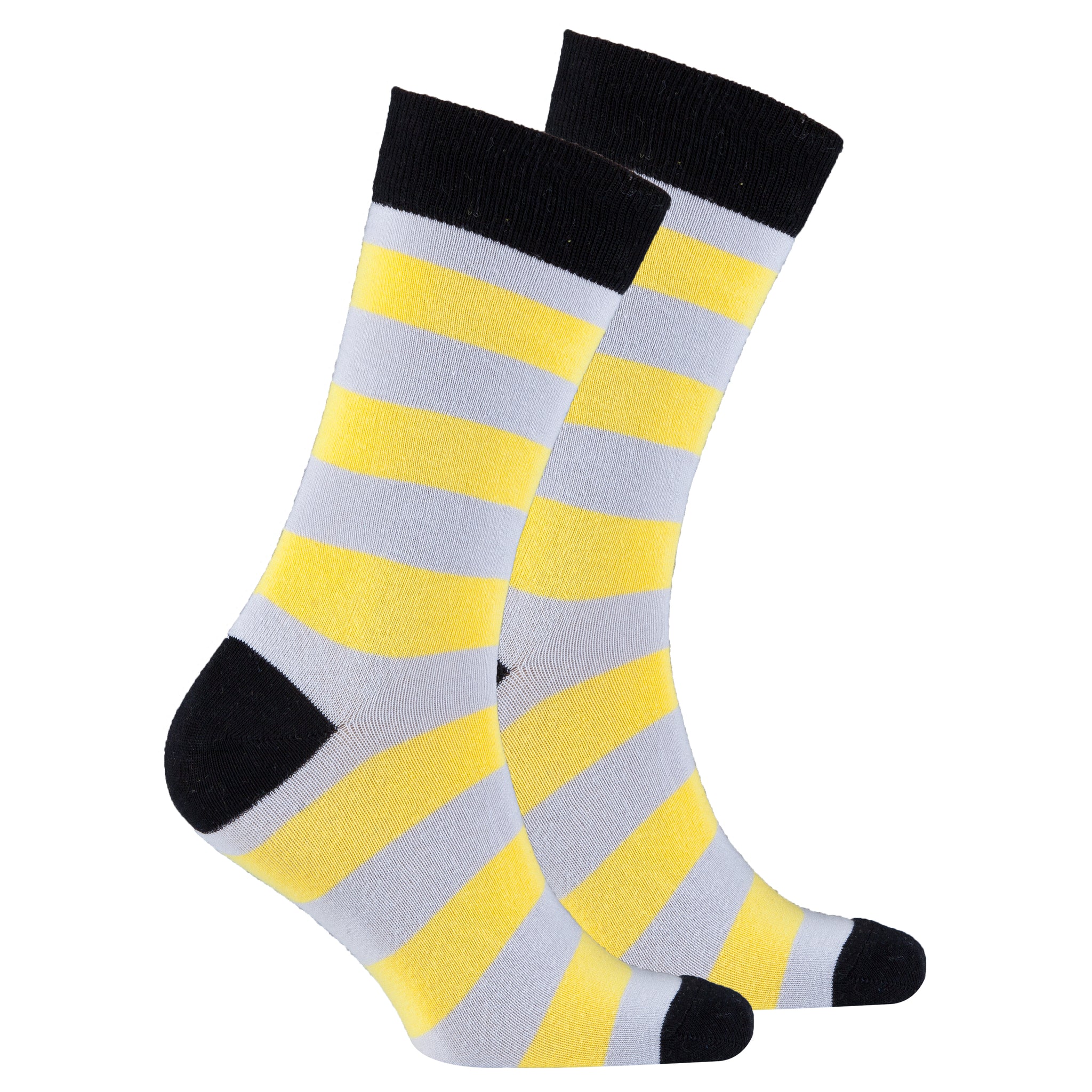 Men's Yellow Ash Stripe Socks