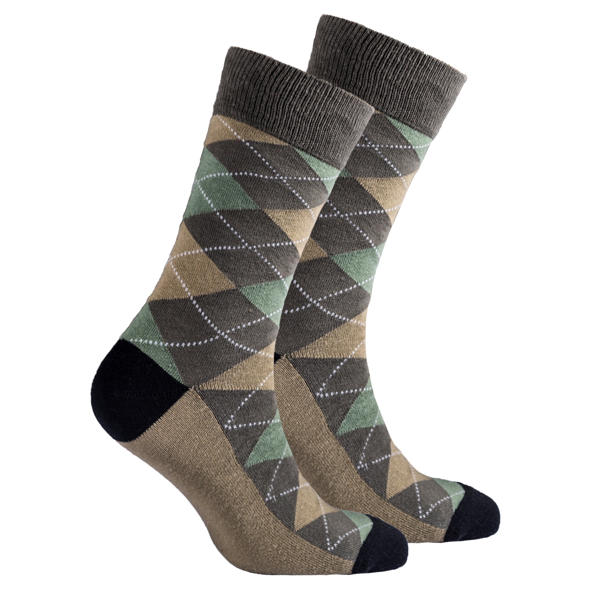 Men's Sage Argyle Socks