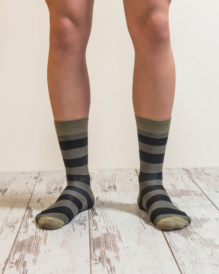 Men's Sage Stripe Socks
