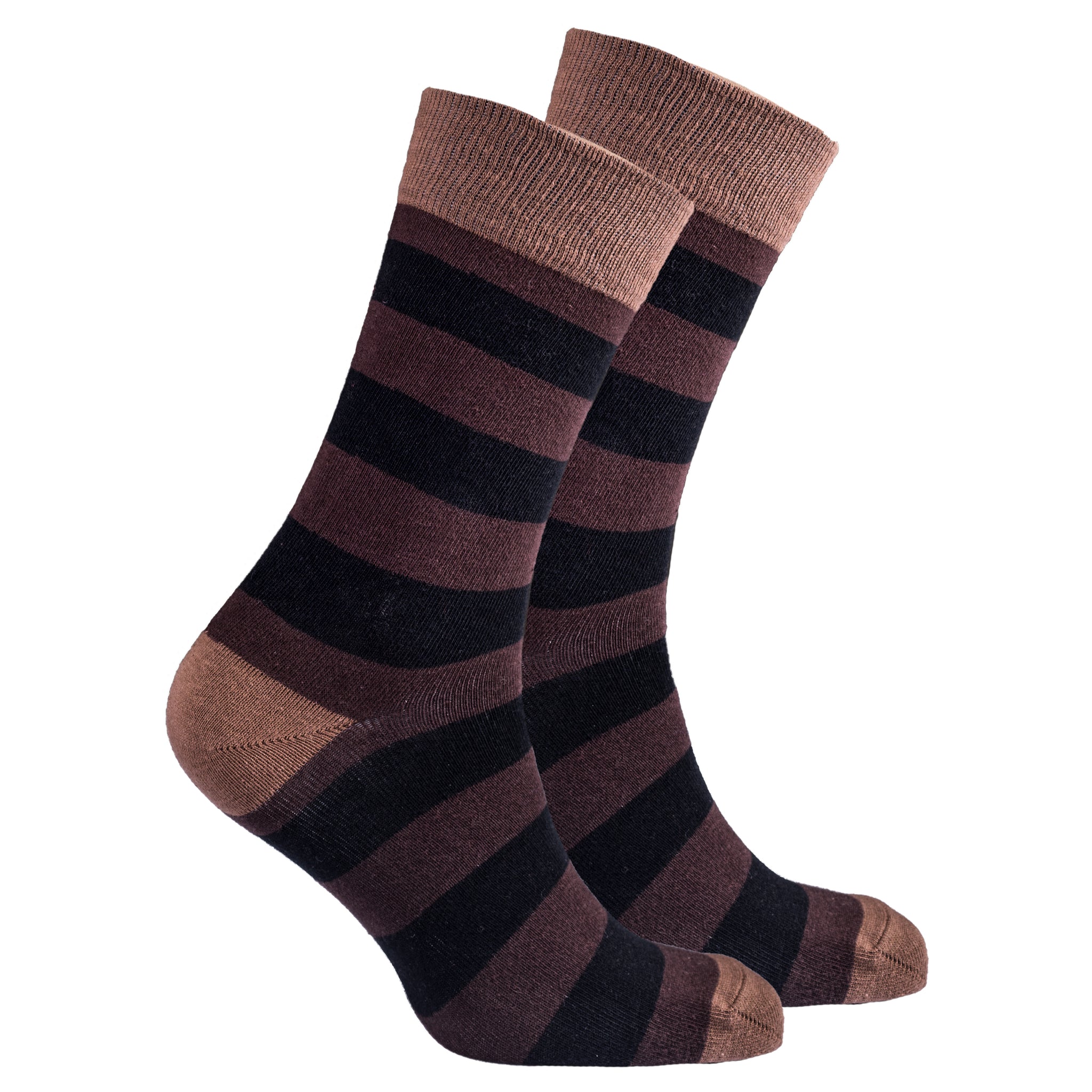 Men's Mocha Stripe Socks