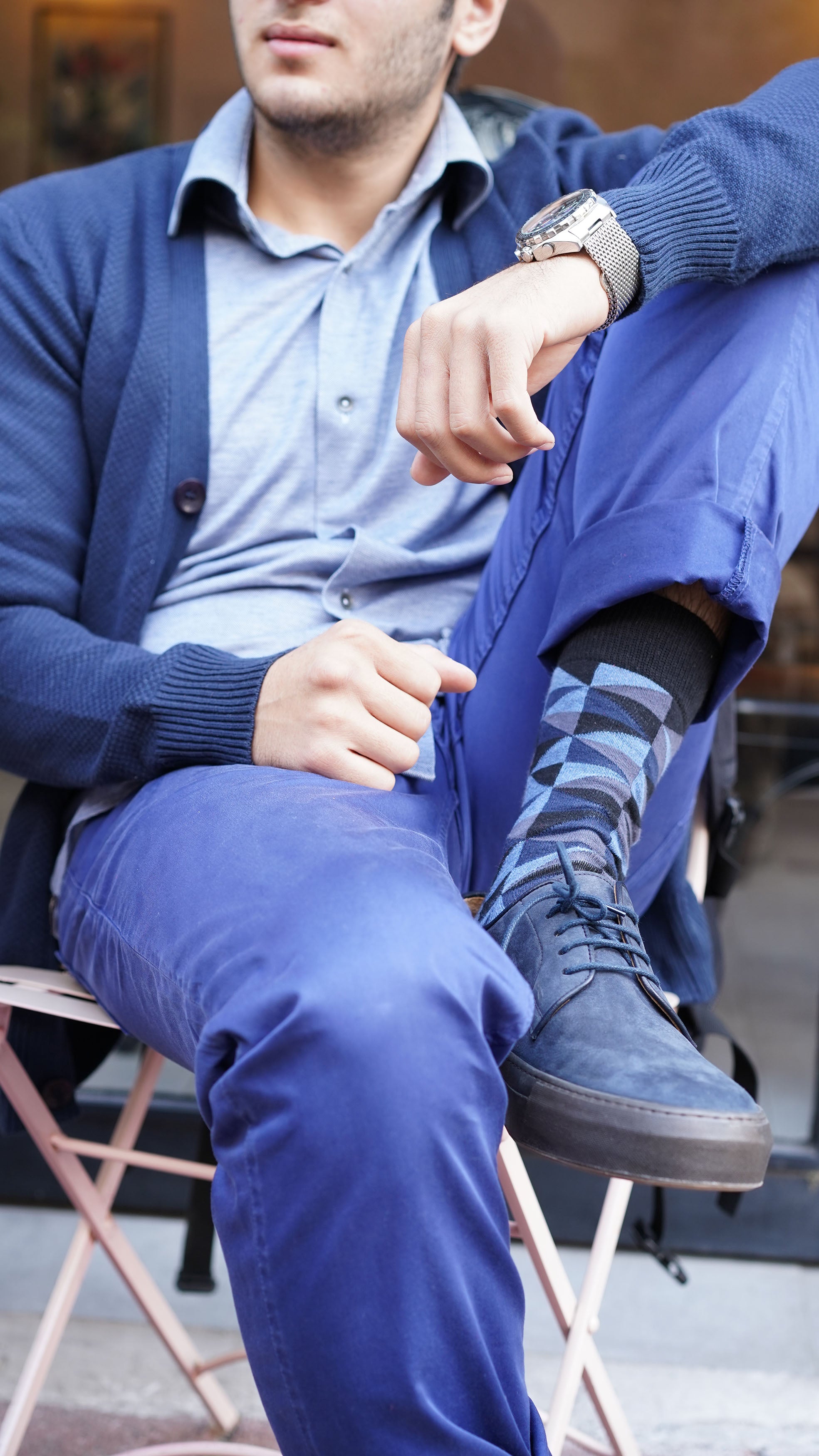 Men's Azure Mix Set Socks
