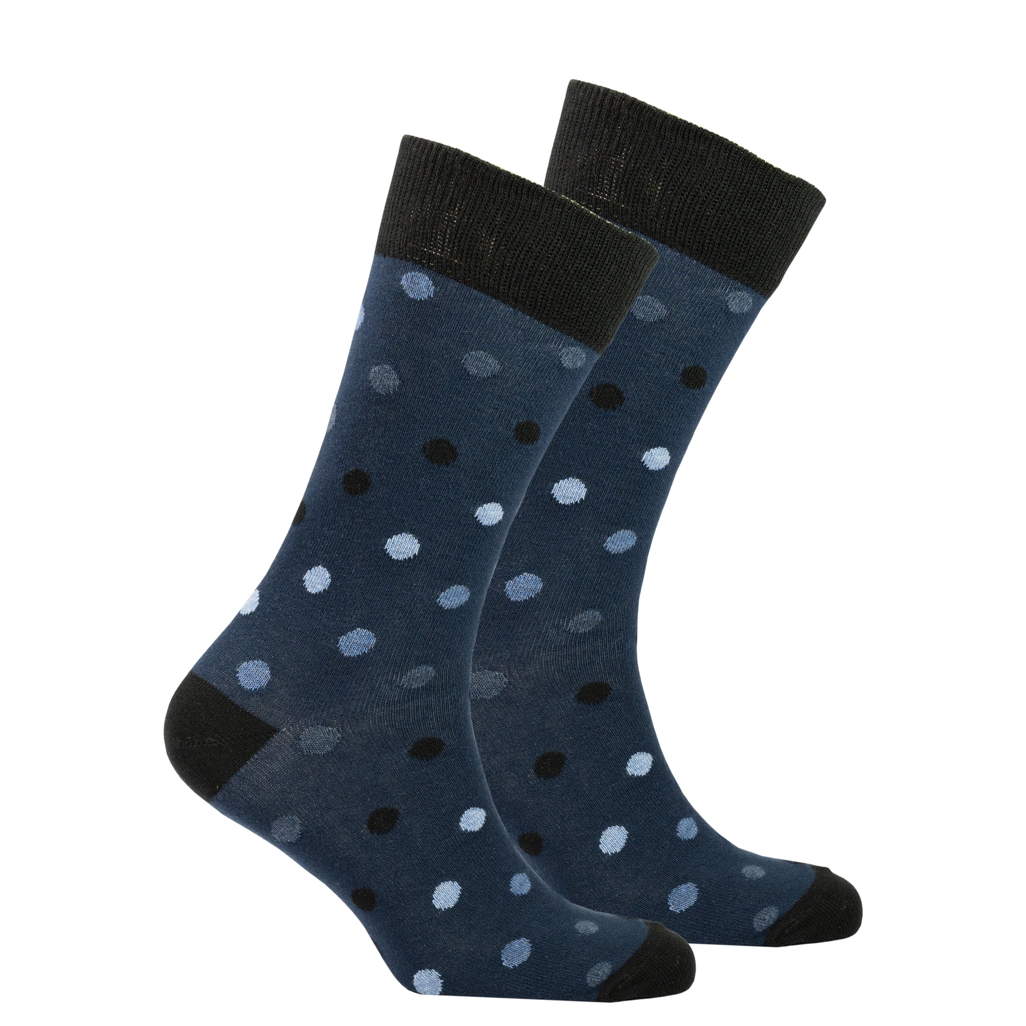 Men's Azure Dot Socks grey and black