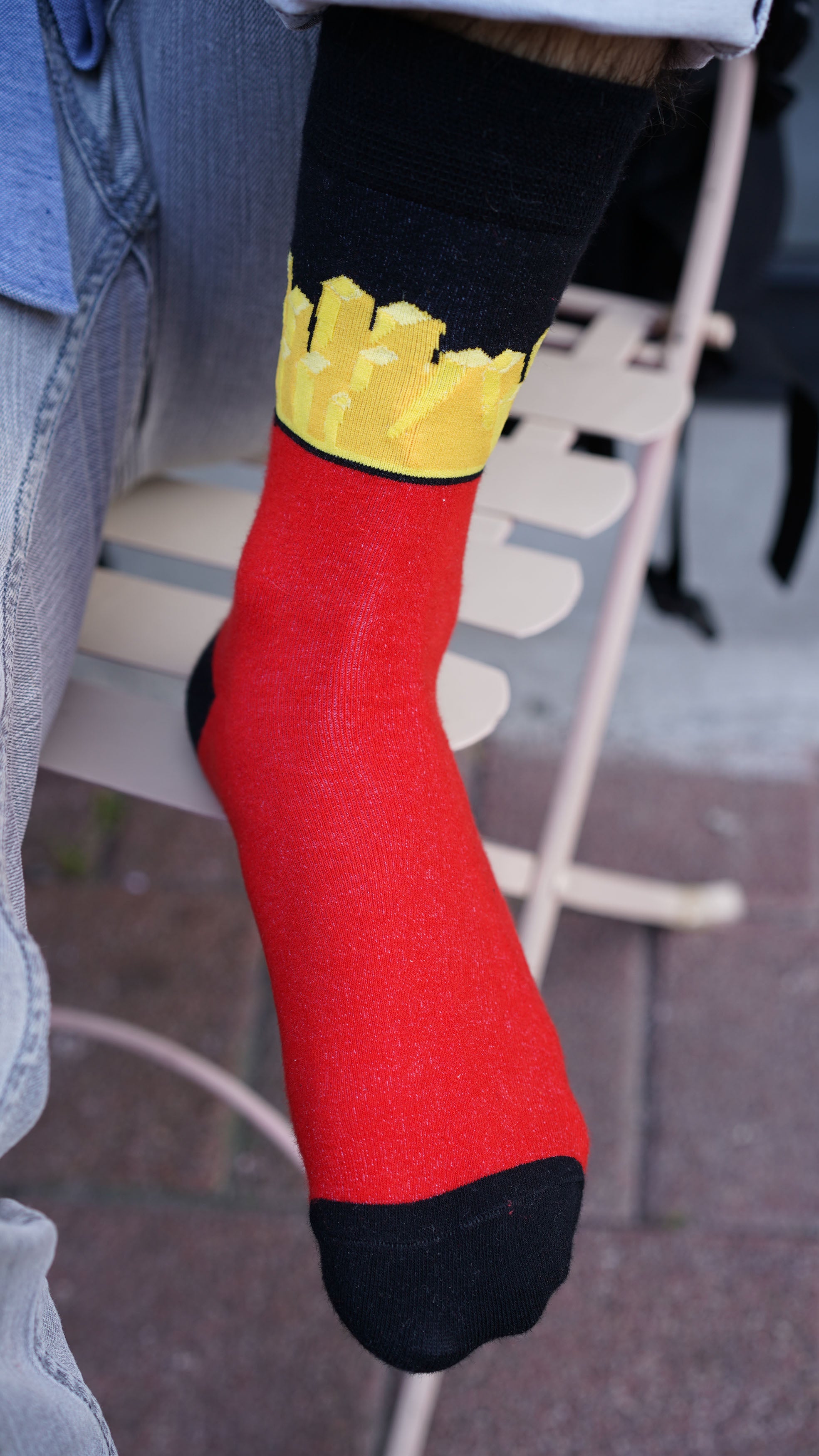 Men's Fries Socks Red