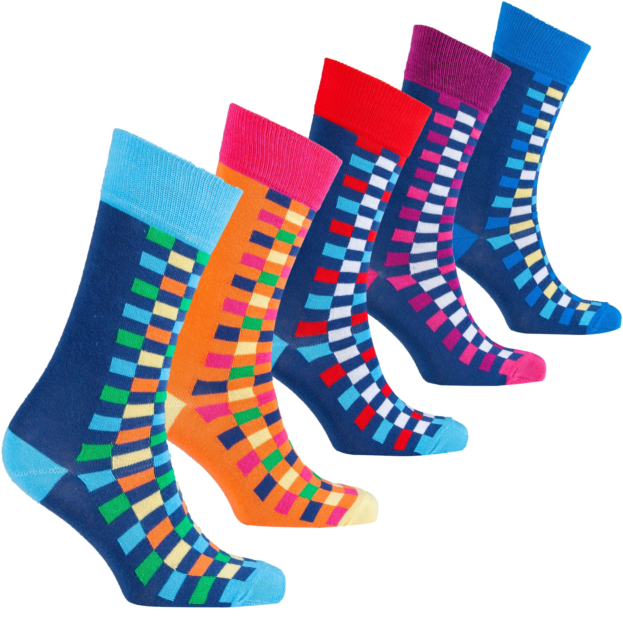 Men's Colorful Squares Socks