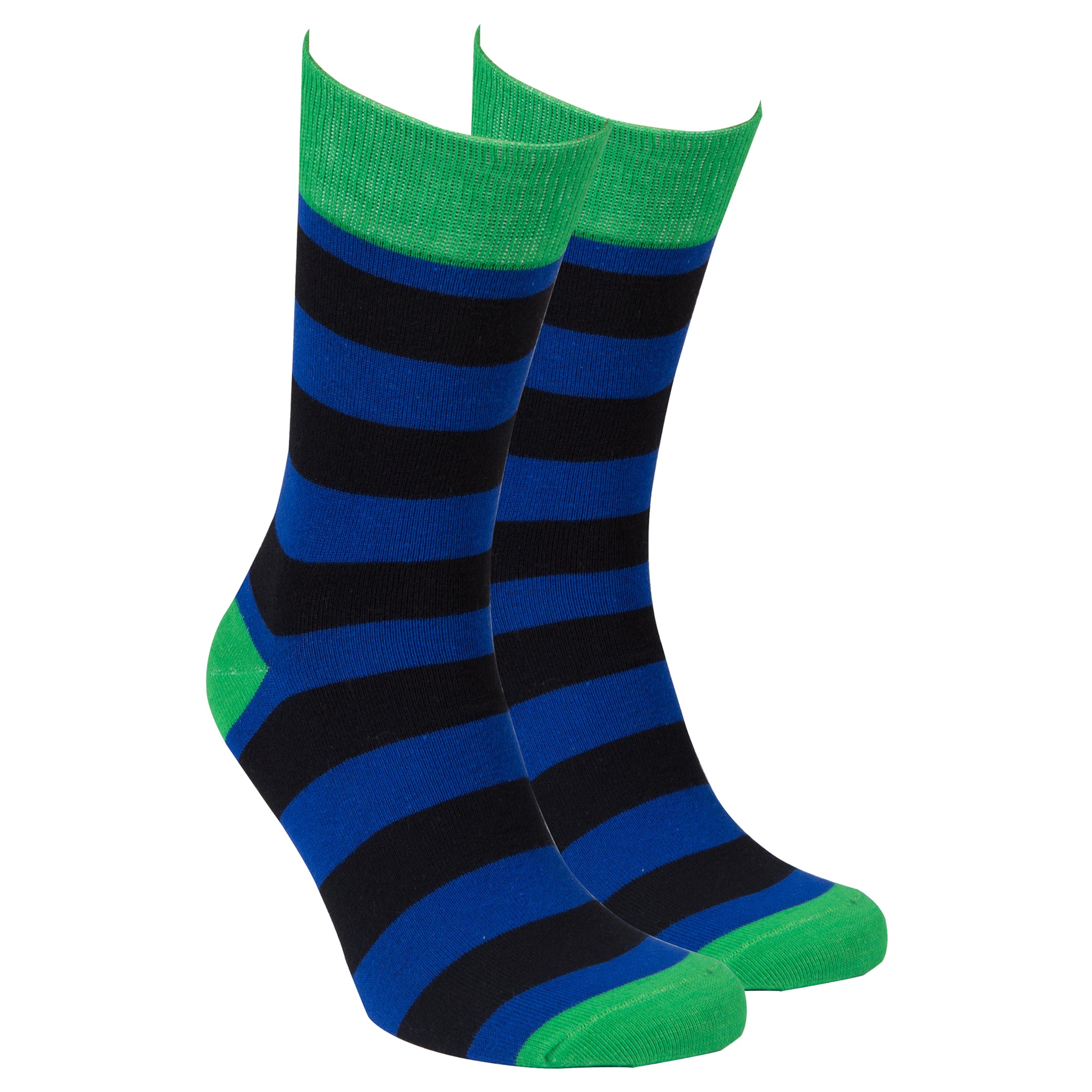 Men's Admiral Green Stripe Socks