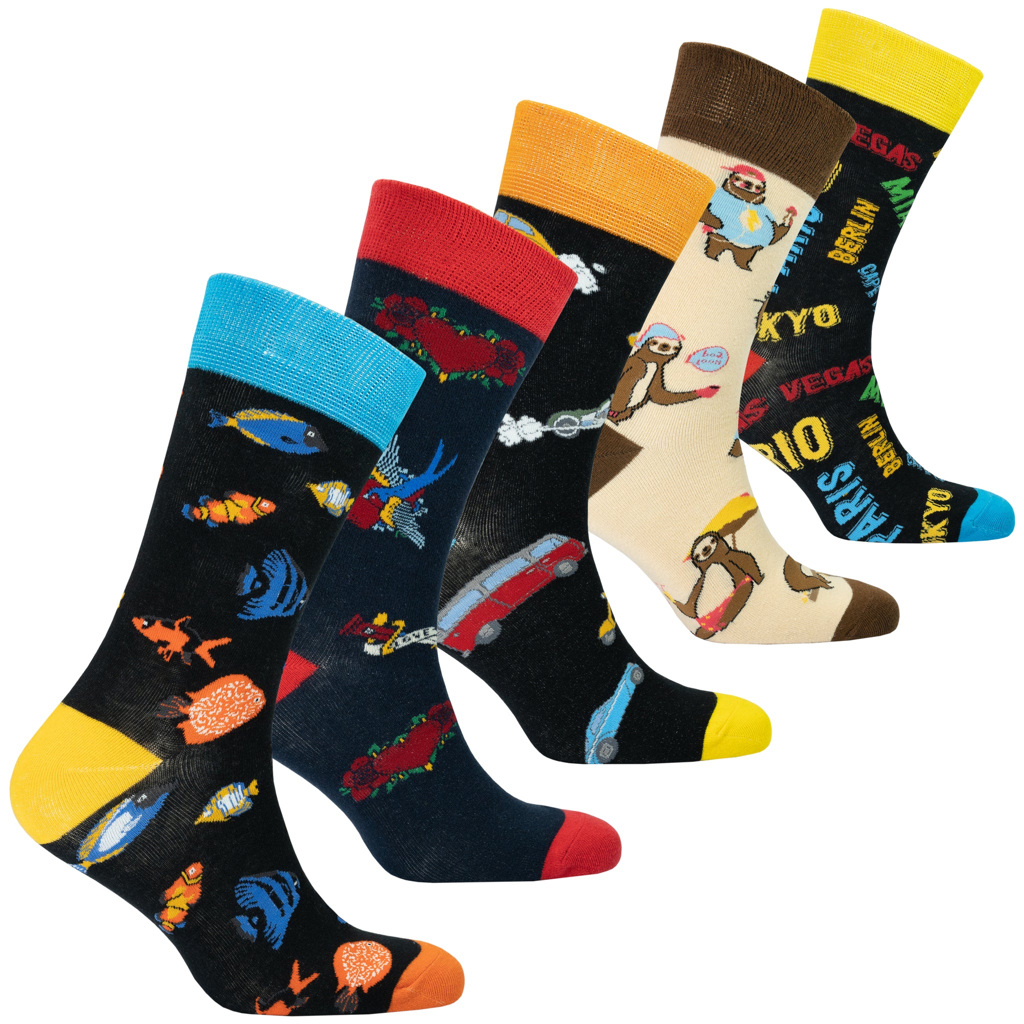 Men 5-Pack Gift Box Socks - Socks n Socks