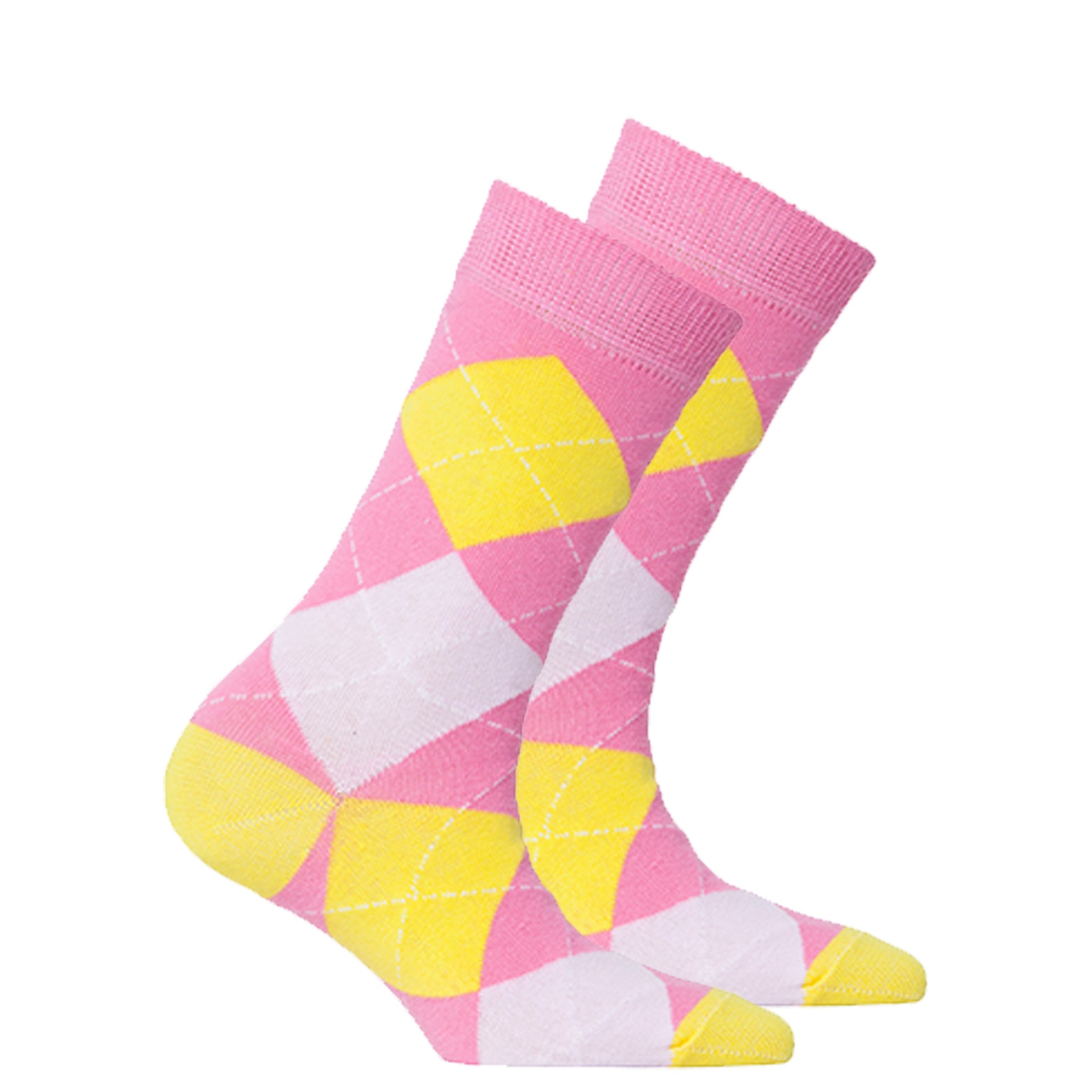 Women's Cotton Candy Argyle Socks