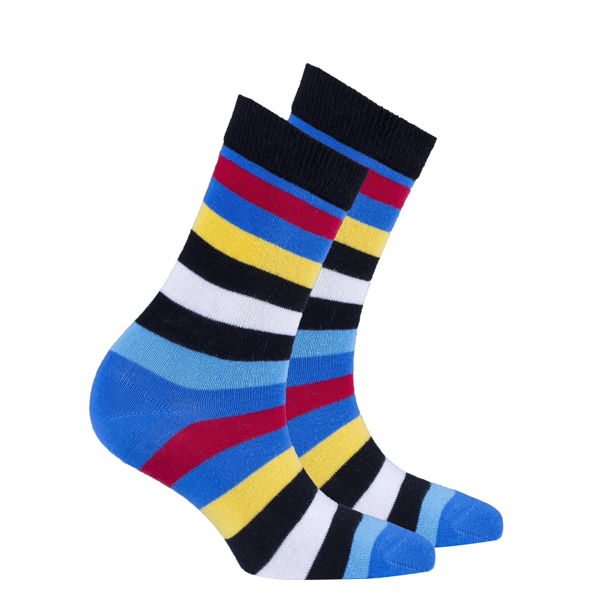 Women's Blue Rainbow Stripe Socks