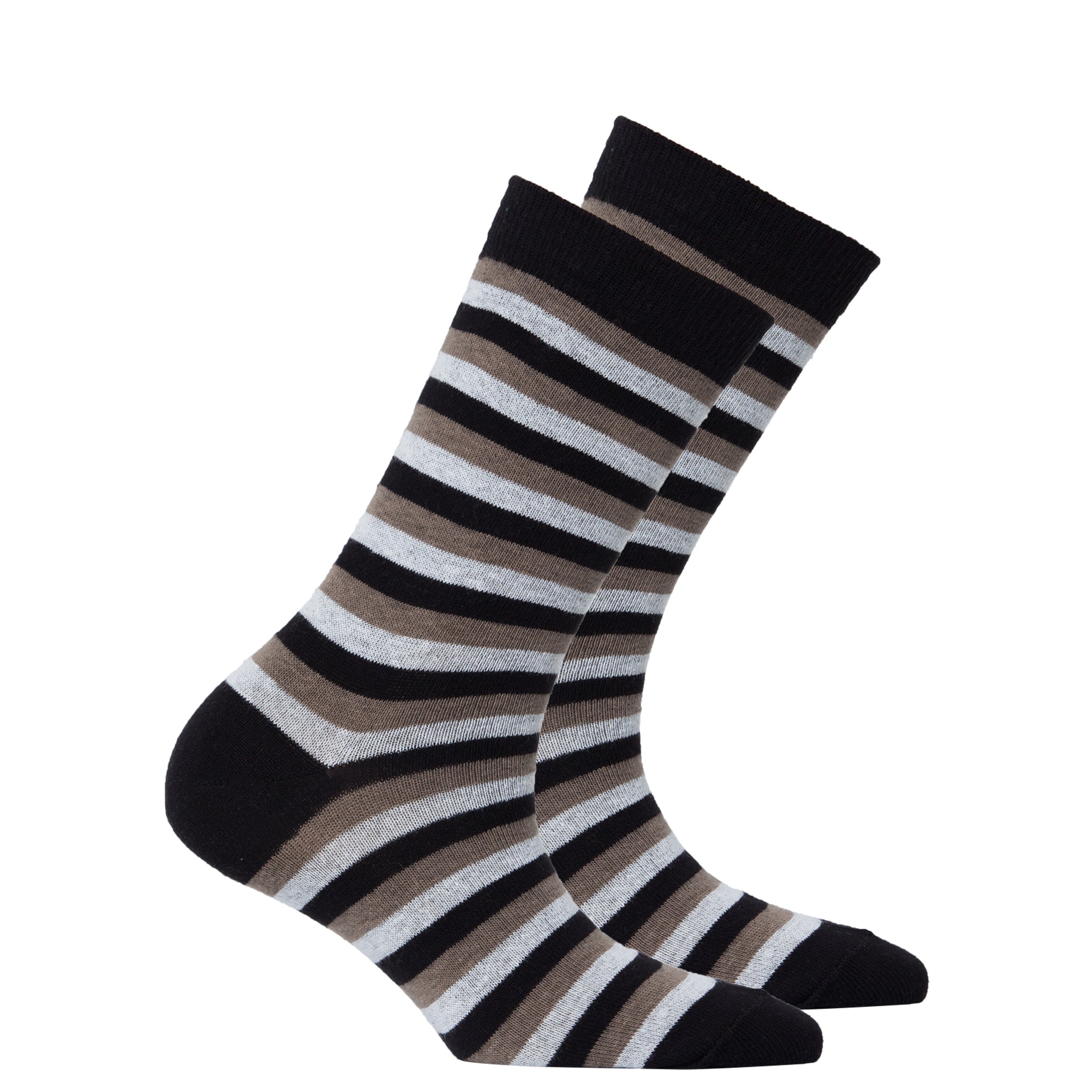 Women's Charcoal Stripe Socks