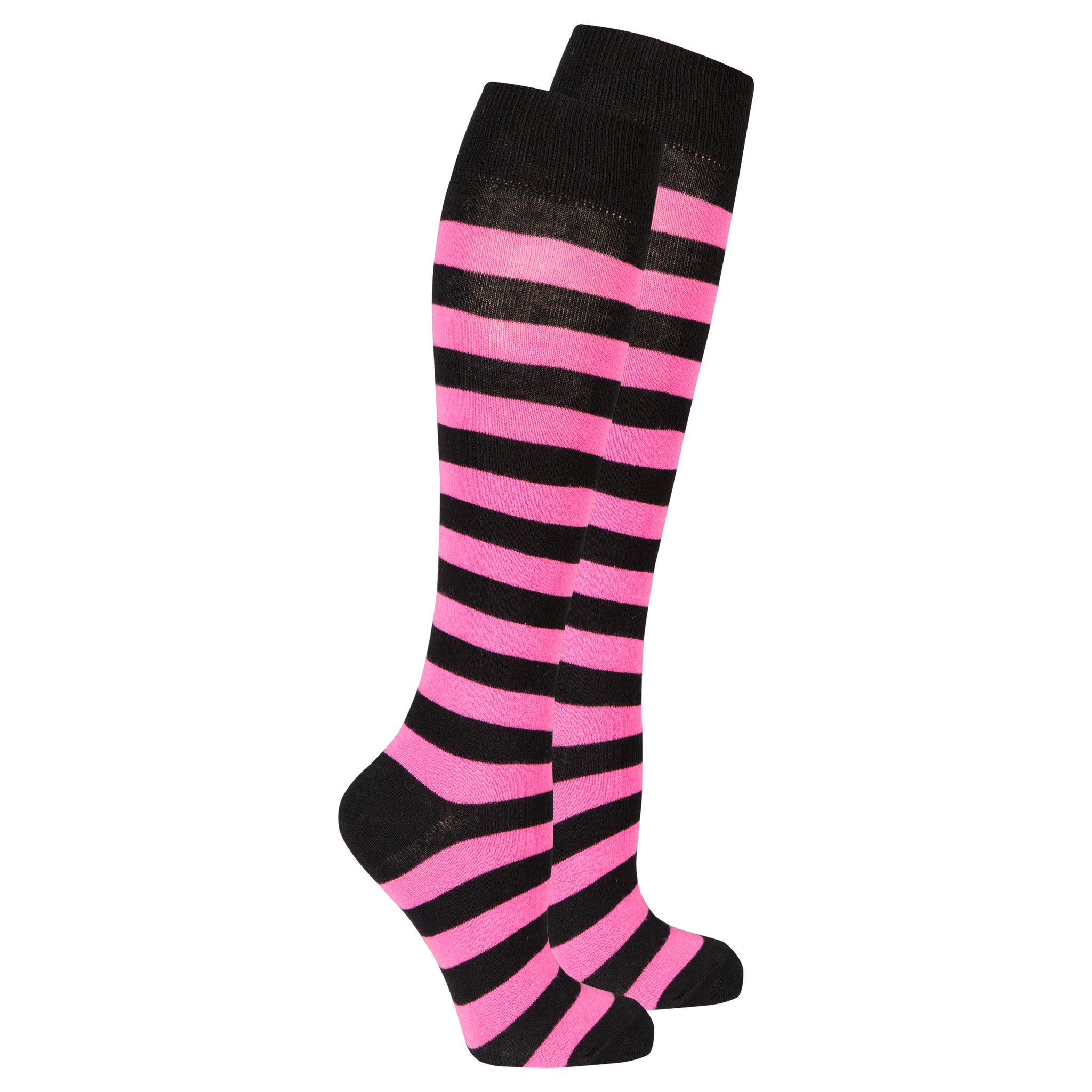 Women's Flamingo Stripe Knee High Socks