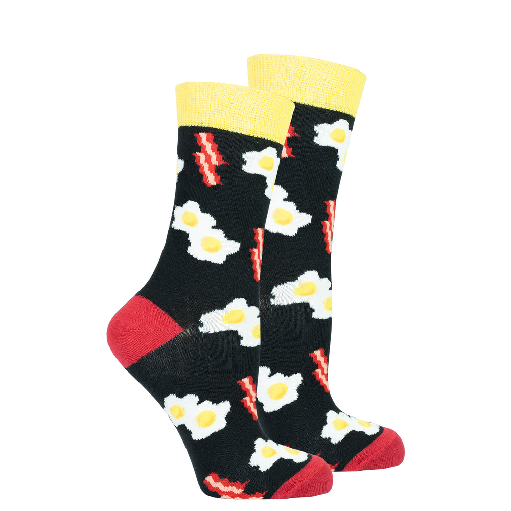 Womens Pattern Bacon & Eggs Socks main image 1