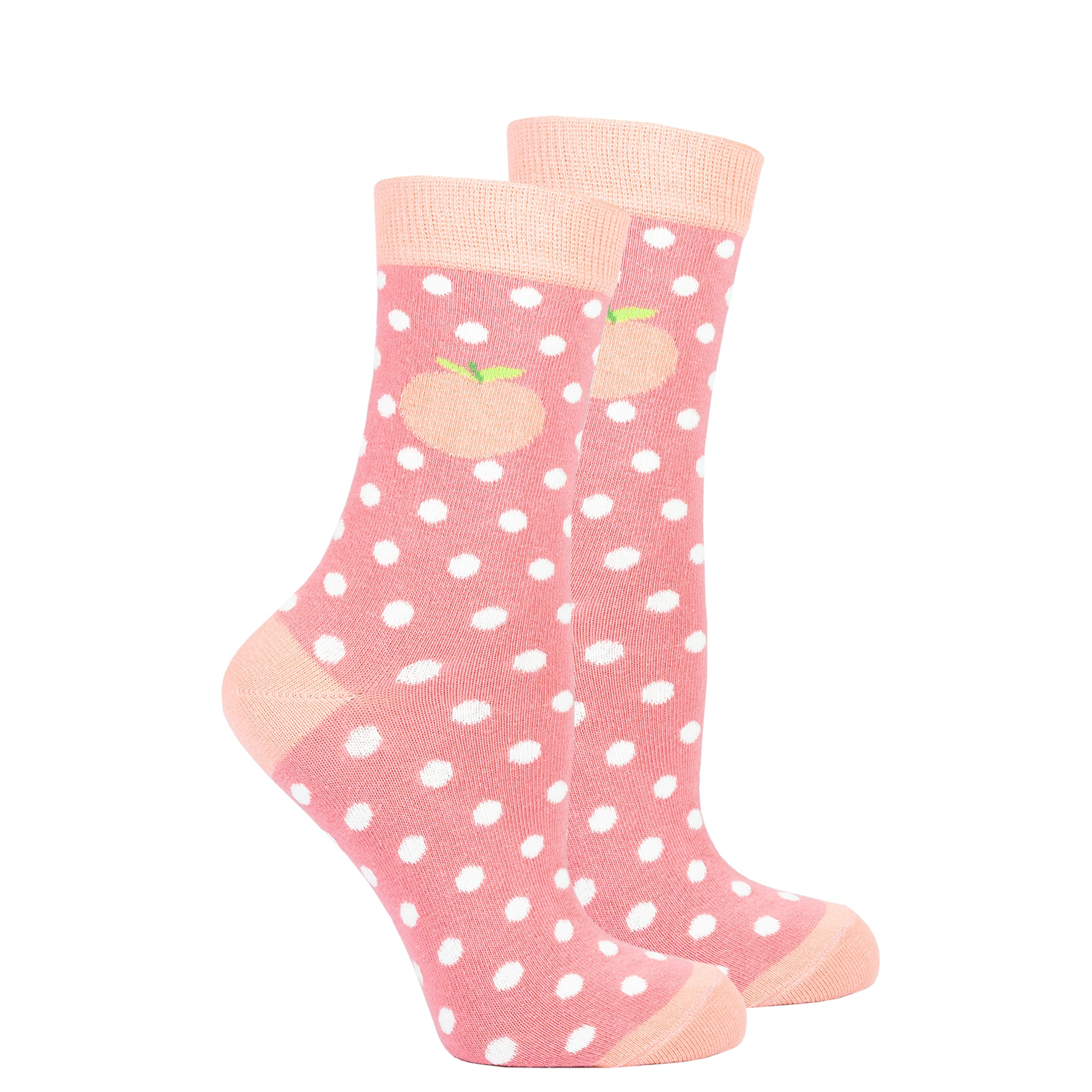 Women's Peach Dot Socks