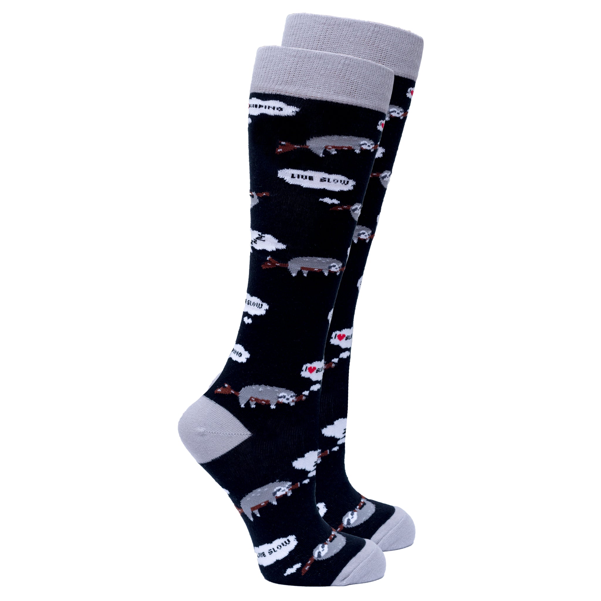 Women's Lazy Sloth Knee High Socks - Socks n Socks