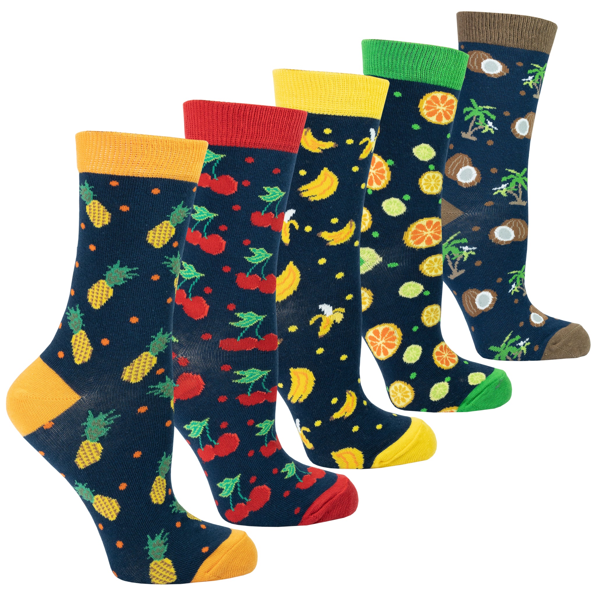 Women's Cheerful Fruits Socks Set
