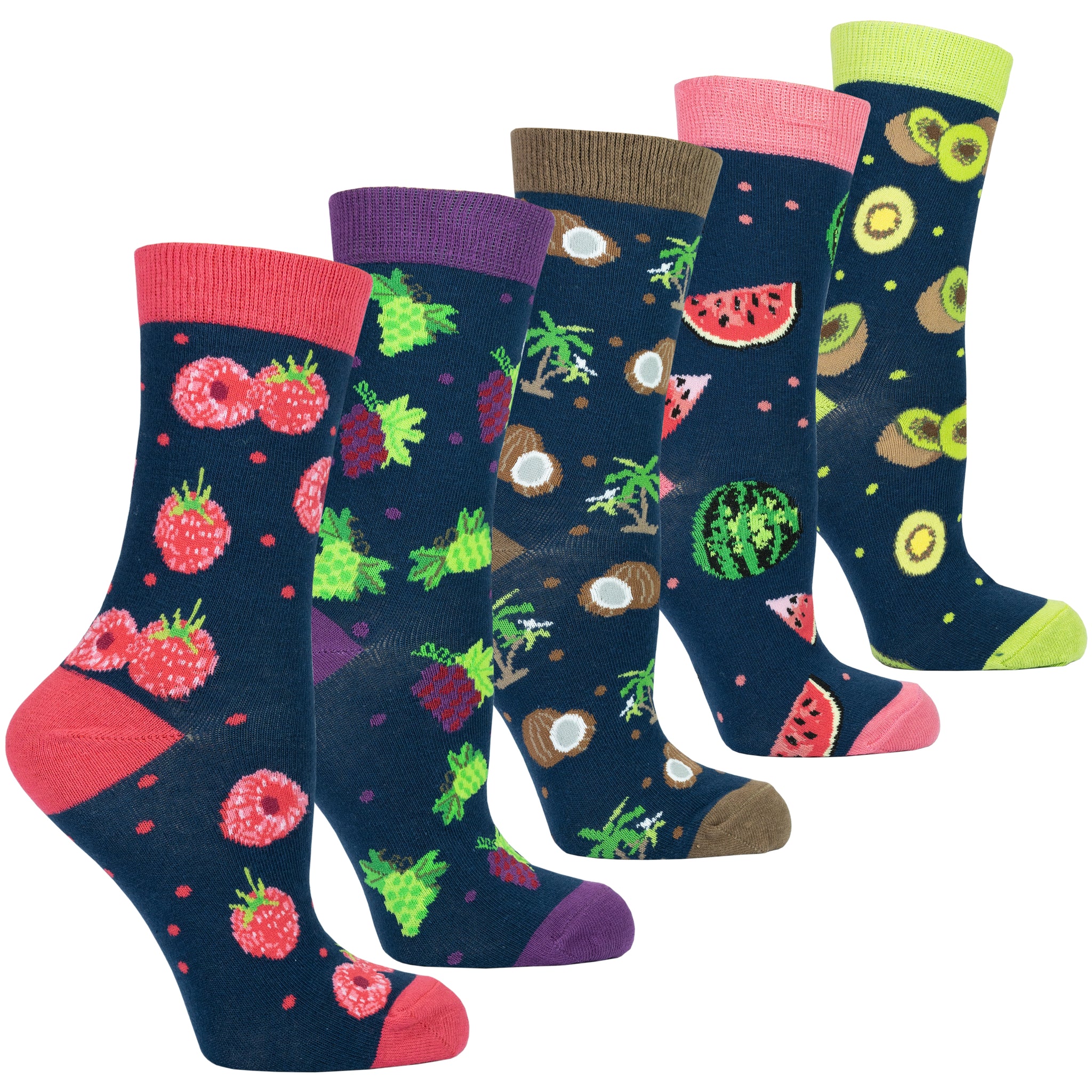 Women's Delightful Fruits Socks Set