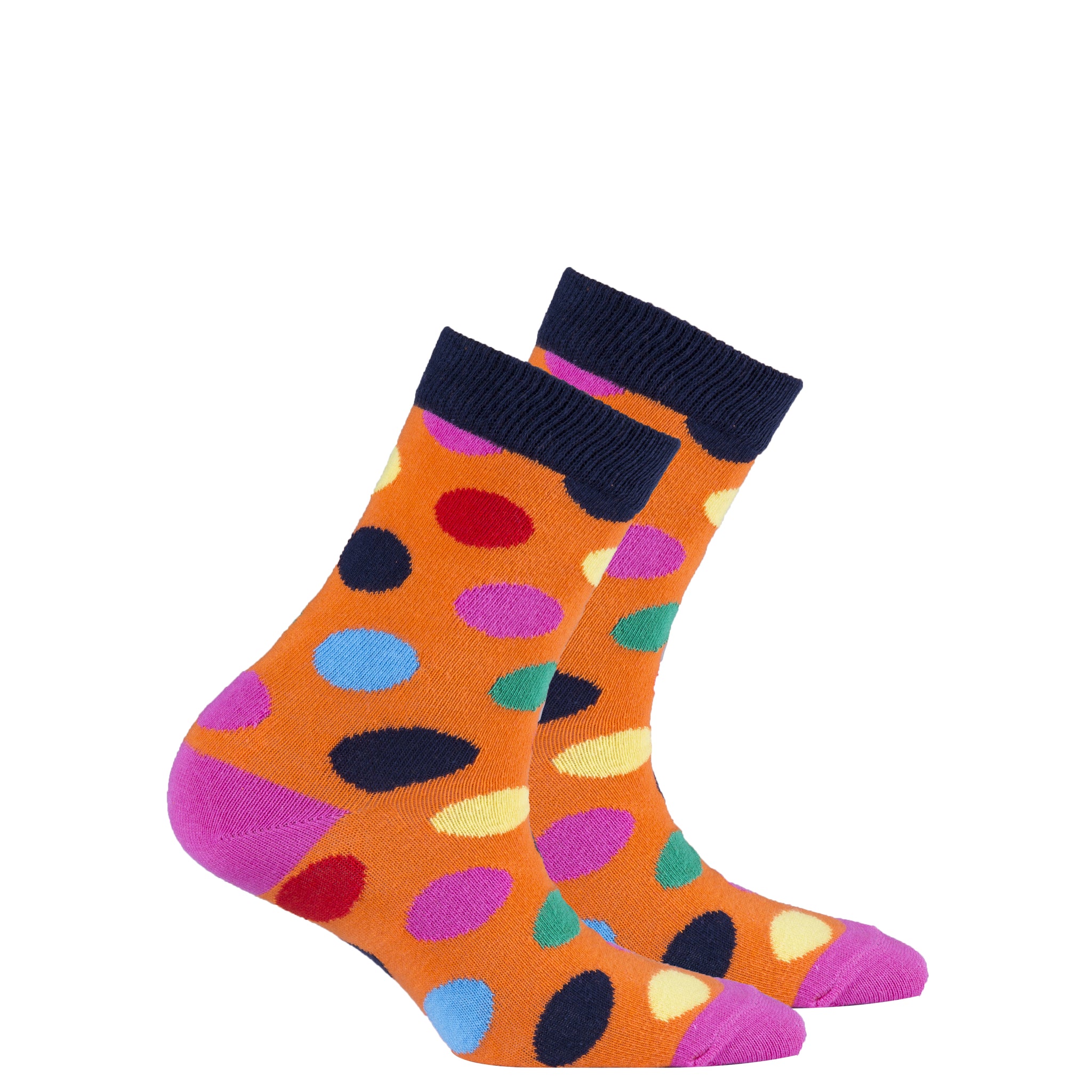 Kids Mandarin Dot Socks