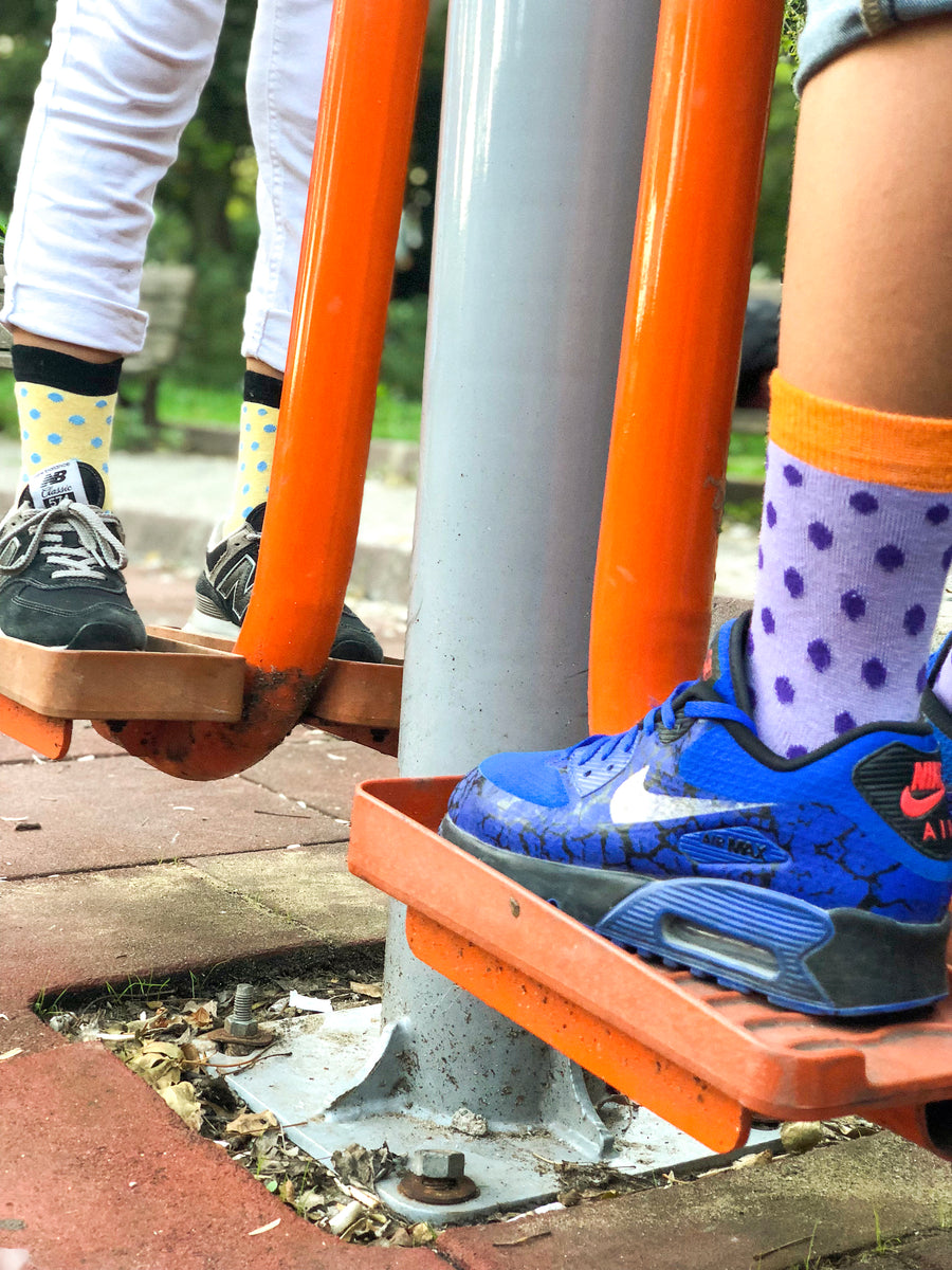 Kids Amethyst Dot Socks