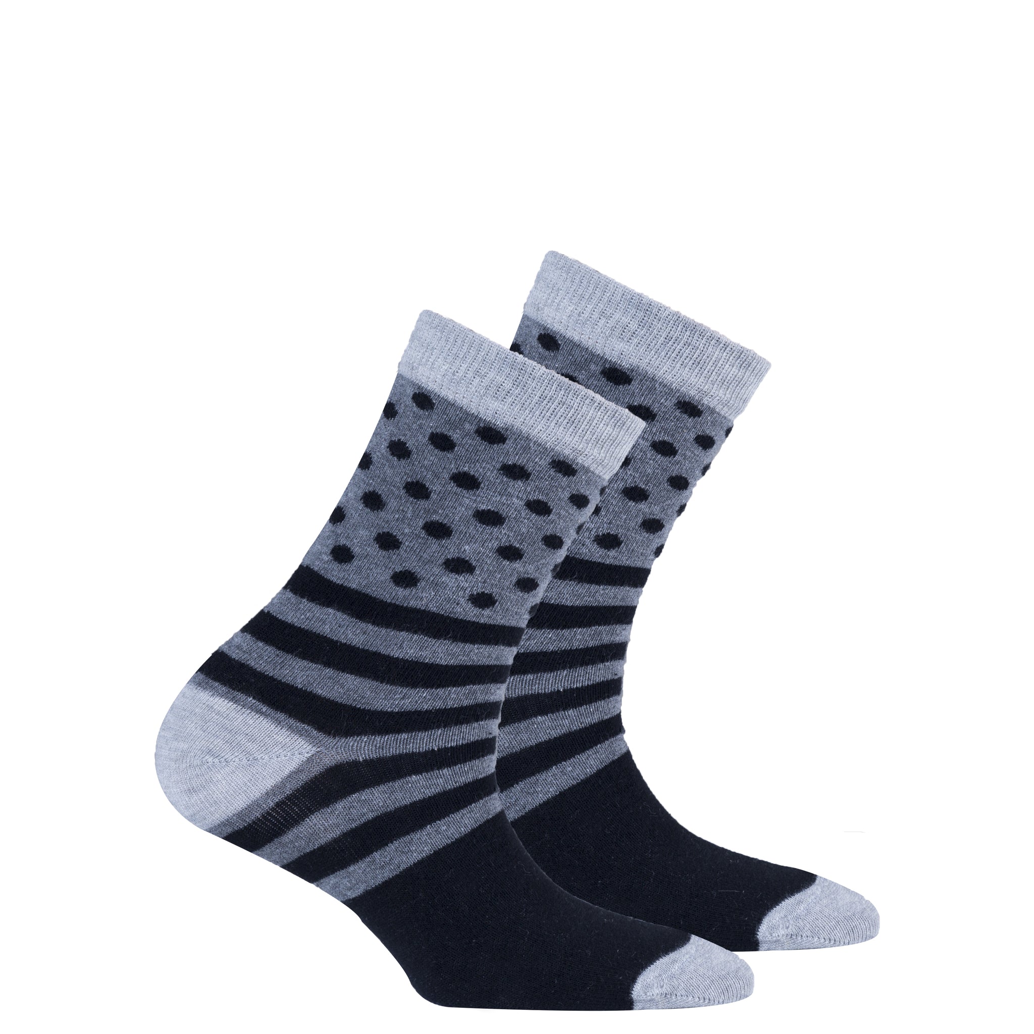 Kids Stone Dot Stripe Socks