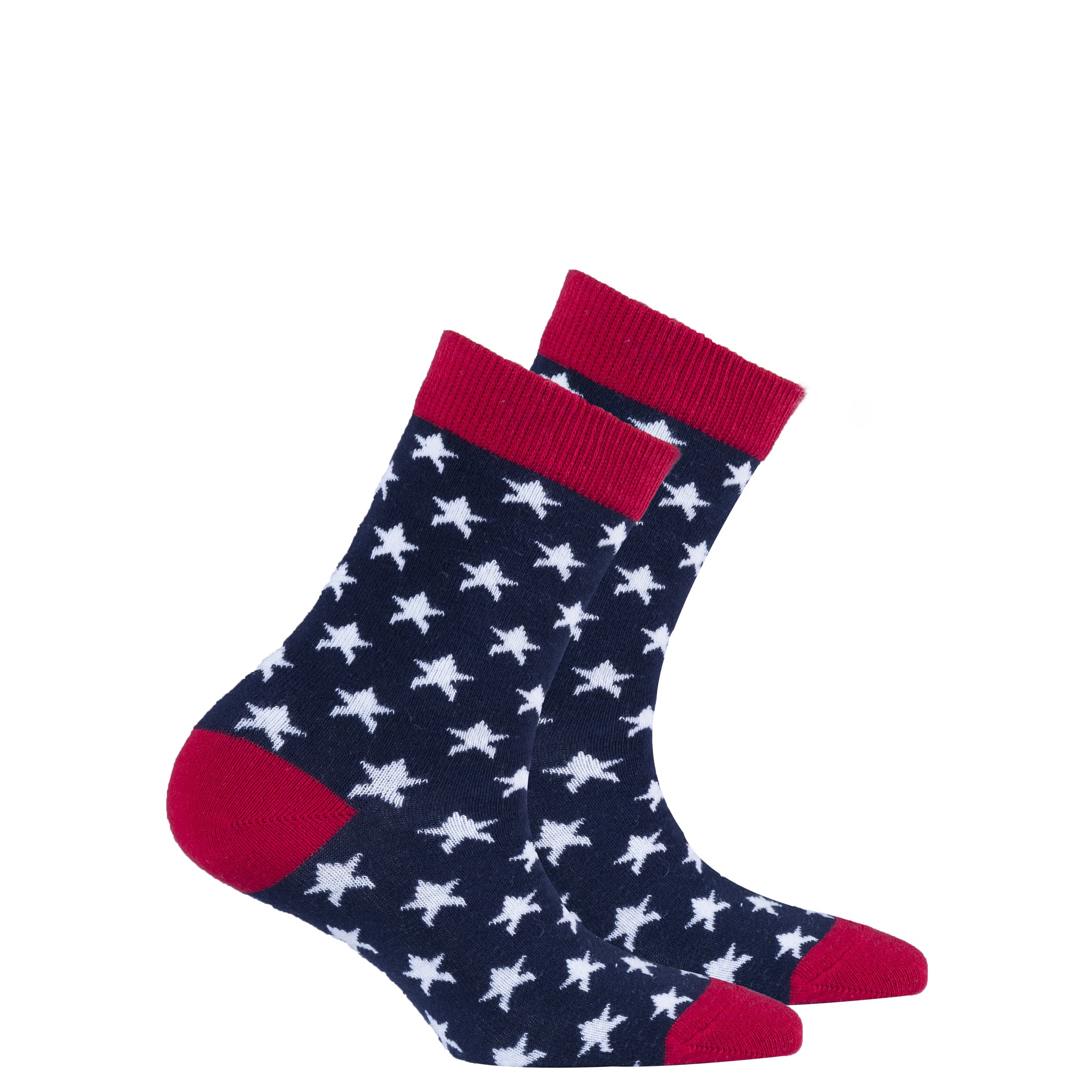 Kids Usa Patriotic Stars Socks