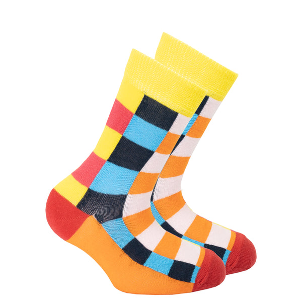 Kids Canary Square Socks - Socks n Socks