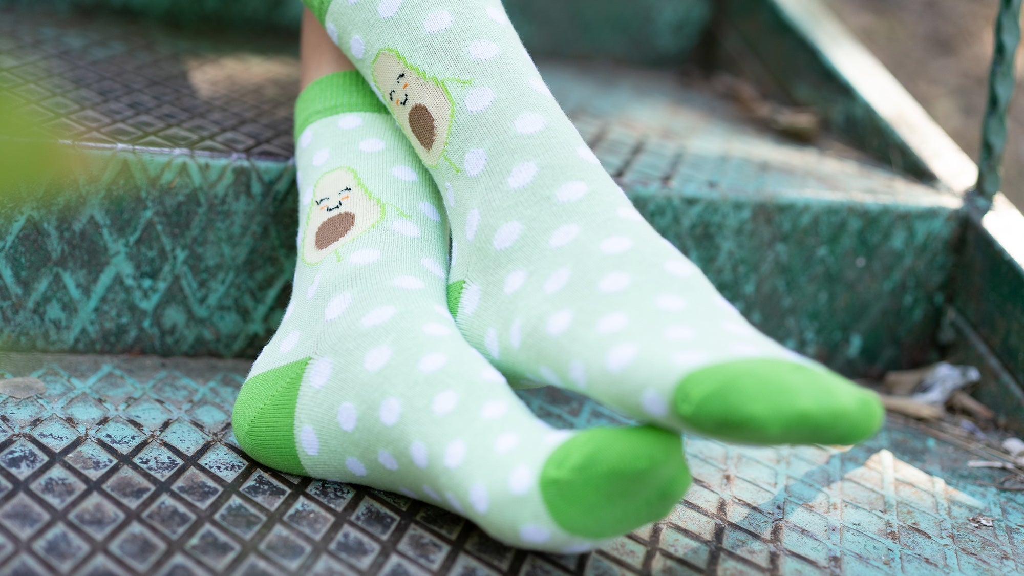 Kids Avocado Dot Socks