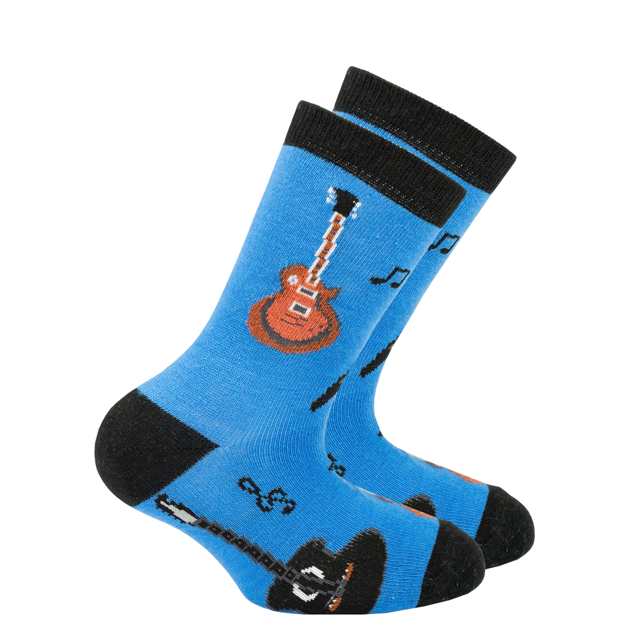 Kids Guitars Socks blue and black